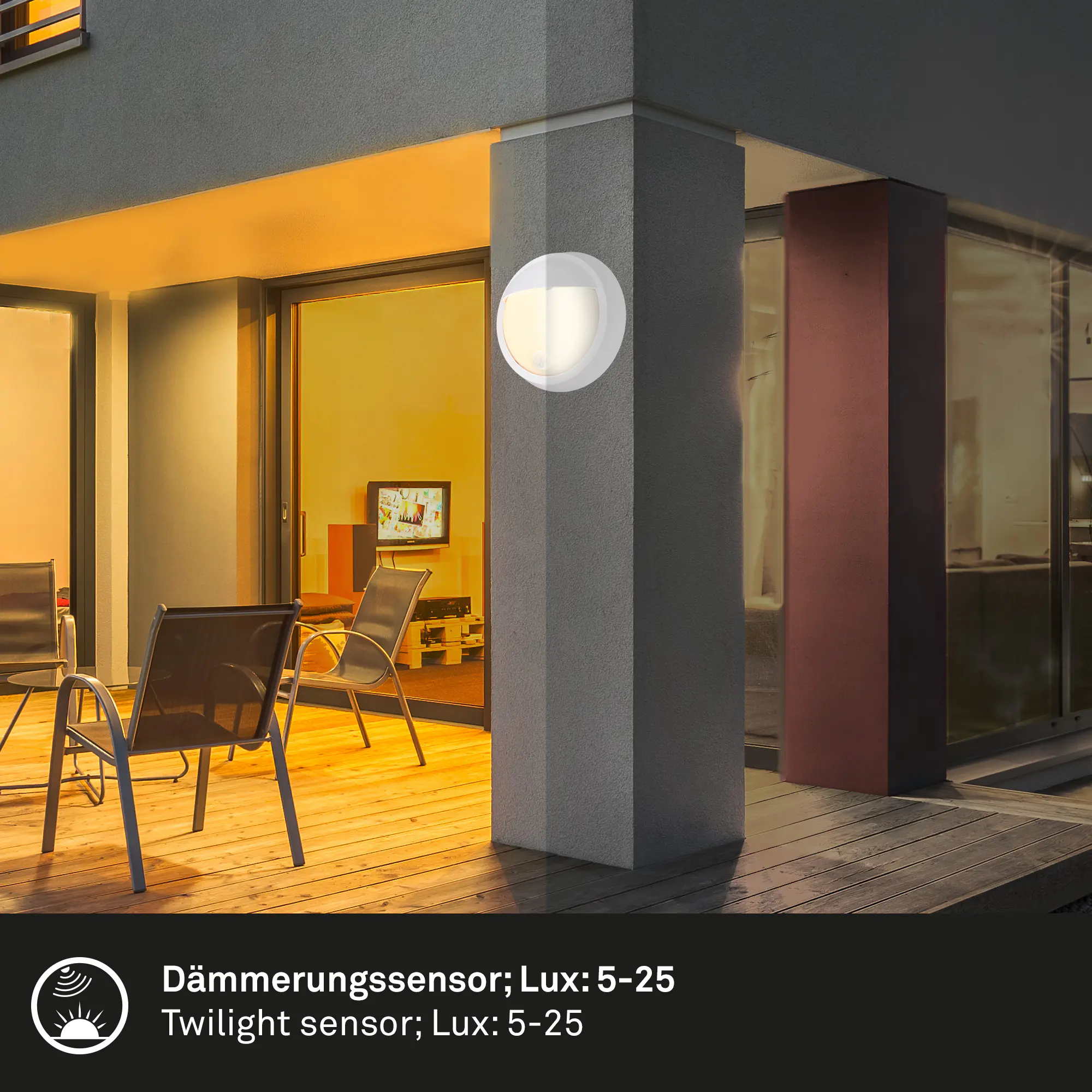 Briloner LED Außenwandleuchte Puni Akku 4W weiß Bewegungssensor warmweiß Briloner LED Außenwandleuchte Puni Akku 4W weiß Bewegungssensor warmweiß
