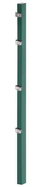 Alberts Zaunpfosten inkl. Klemmlasche 200 cm 60 x 40 mm grün