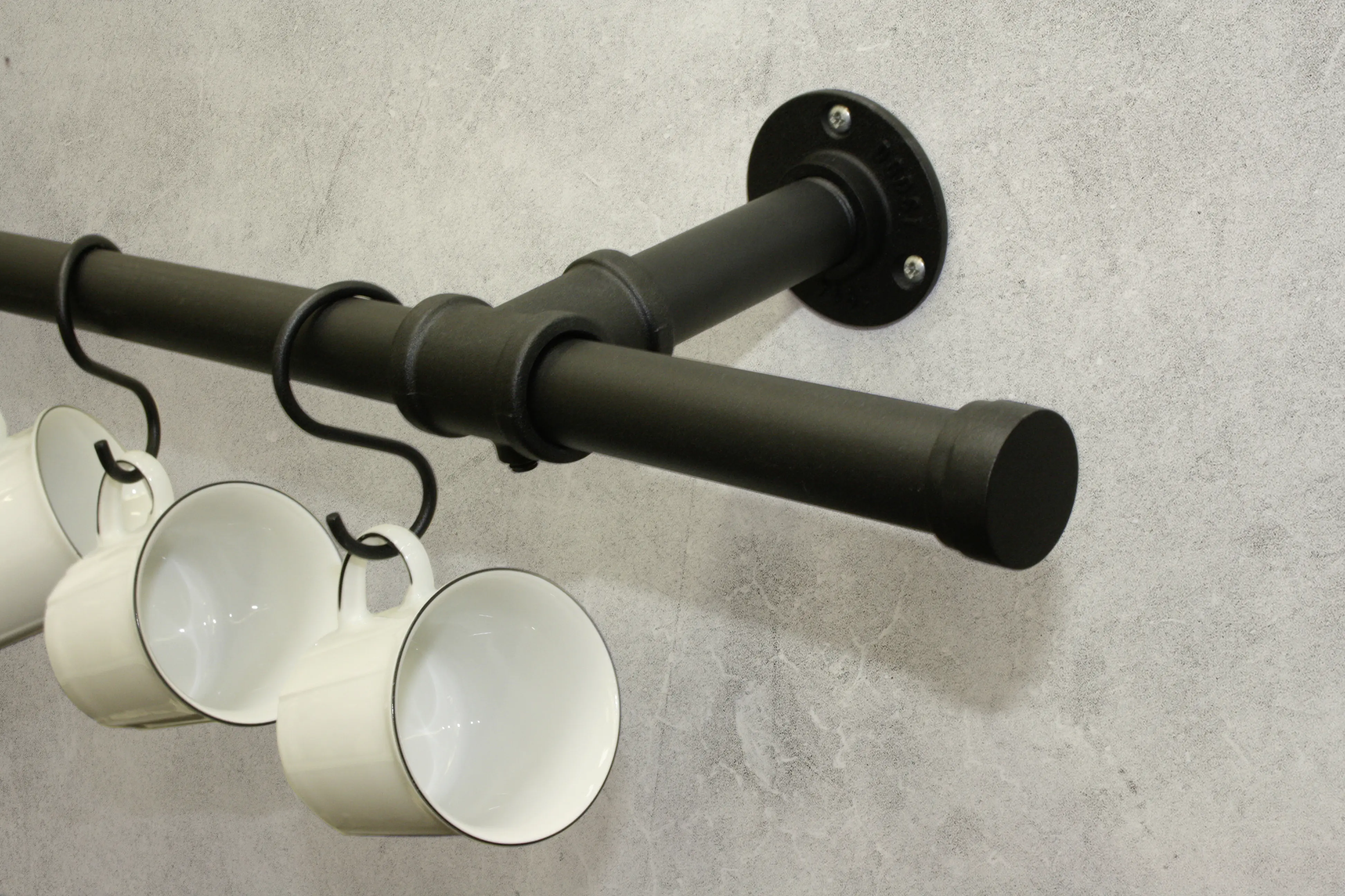 Gardinia S-Haken Industrial Home für Ø 25 mm schwarz