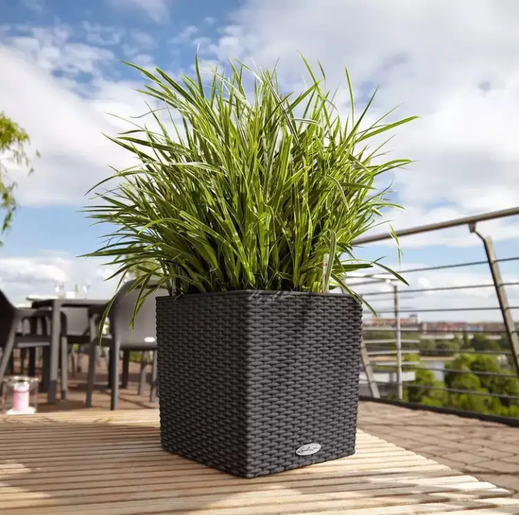 Lechuza Pflanzgefäß Cube Cottage 30 sandbraun