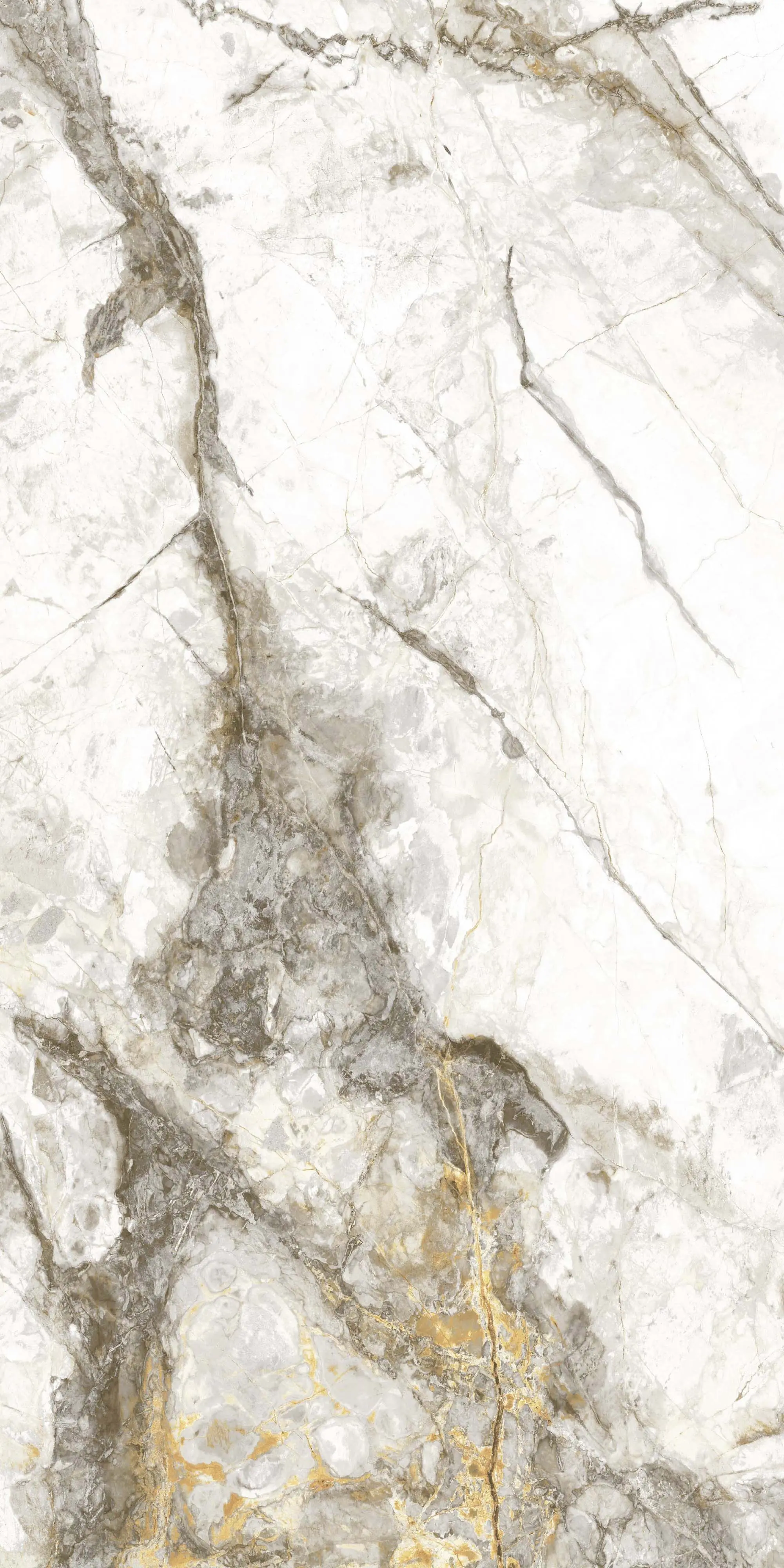 Bodenfliese Feinsteinzeug Caldera 60 x 120 cm gold