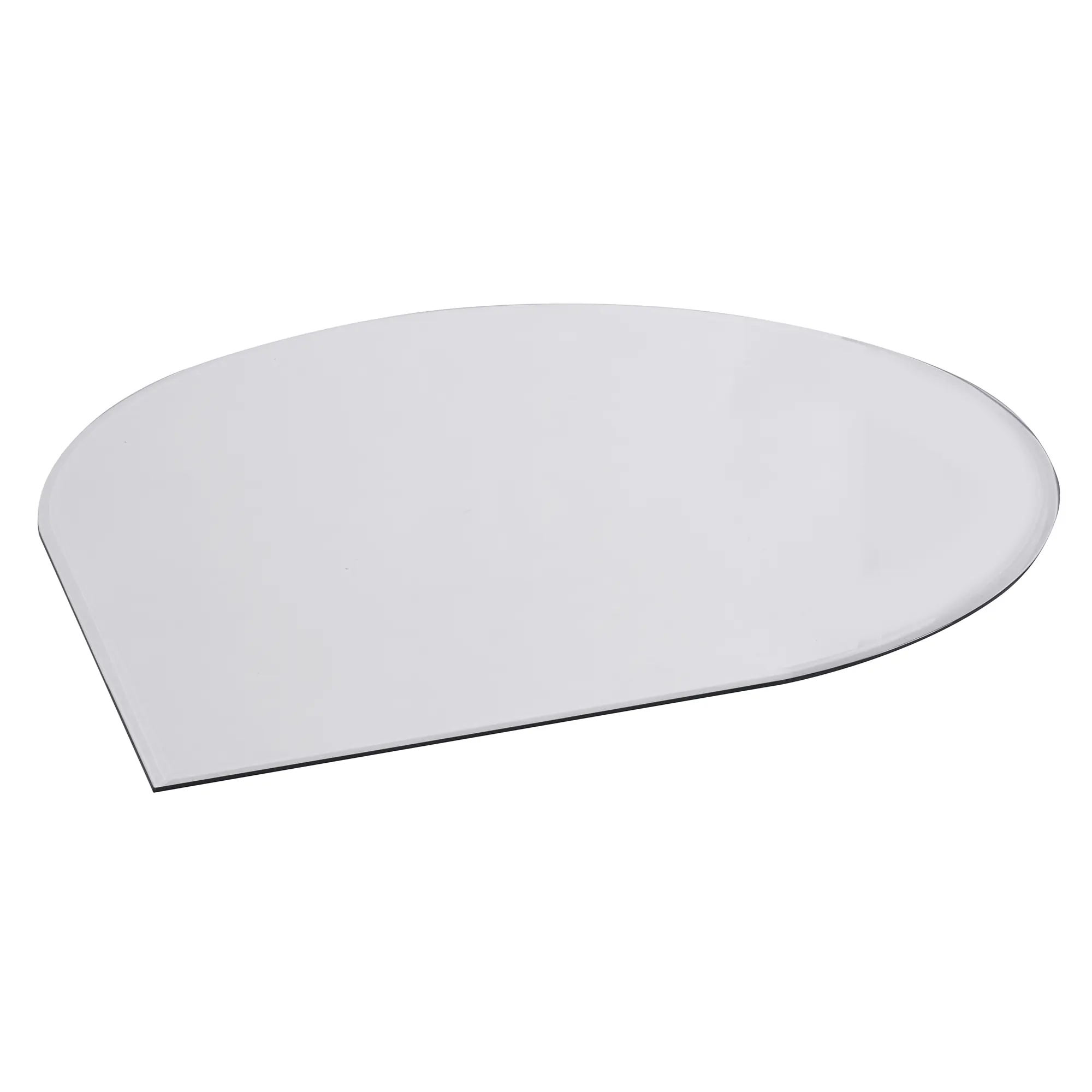 FireFix Glasbodenplatte mit Facette Ø 120 x 120 cm klarglas