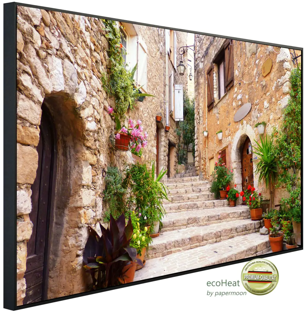 papermoon Infrarotheizkörper EcoHeat 75x120 cm 900 Watt, Mallorca Gasse