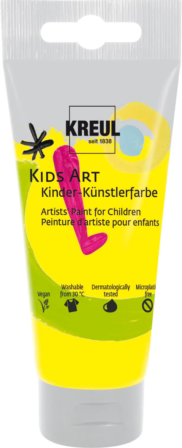 Kreul Kids Art Kinder-Künstlerfarbe primärgelb 75 ml