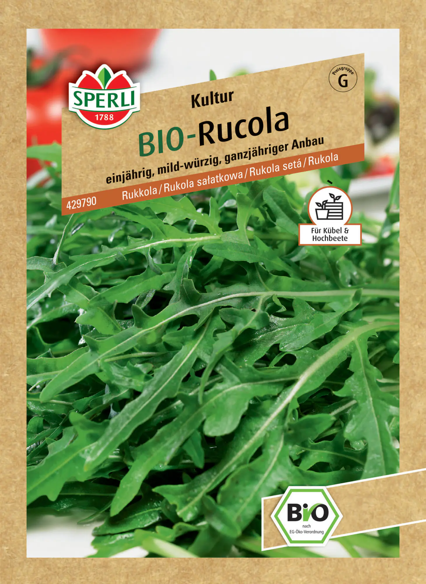 Sperli Saatgut BIO Salatrauke für ca. 0,5 – 1 m²