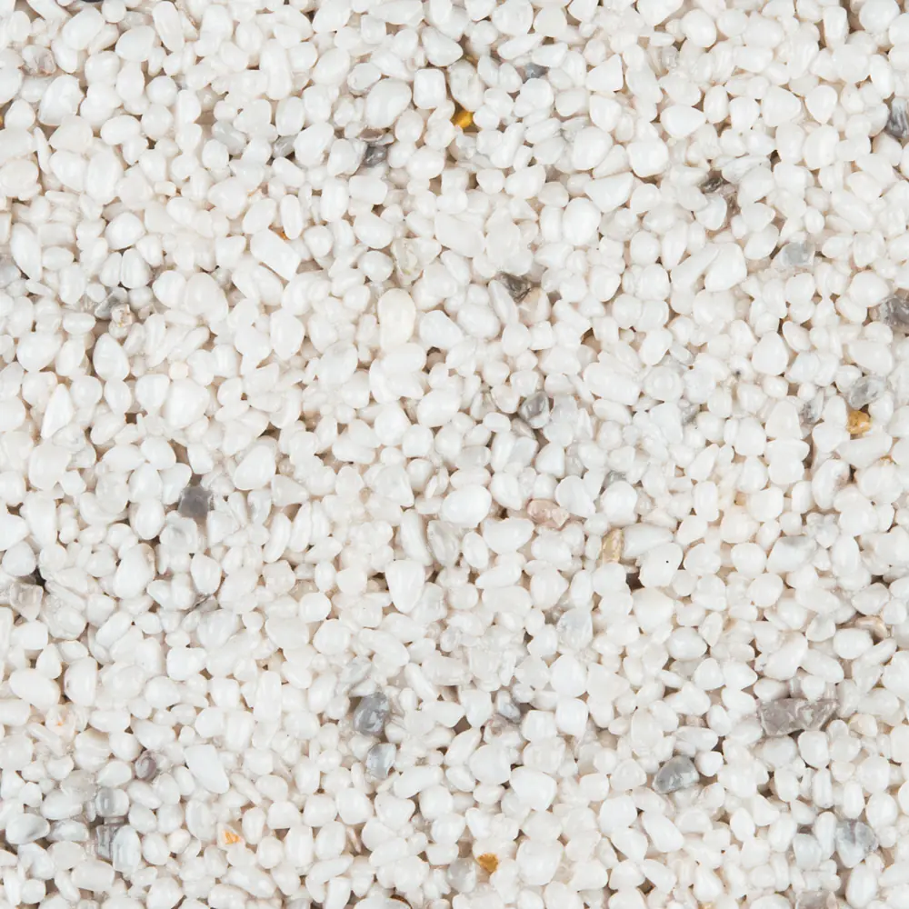 RAVELLO Steinteppich Boden Outdoor Körnung Mittel Farbe weiss 19 kg Set