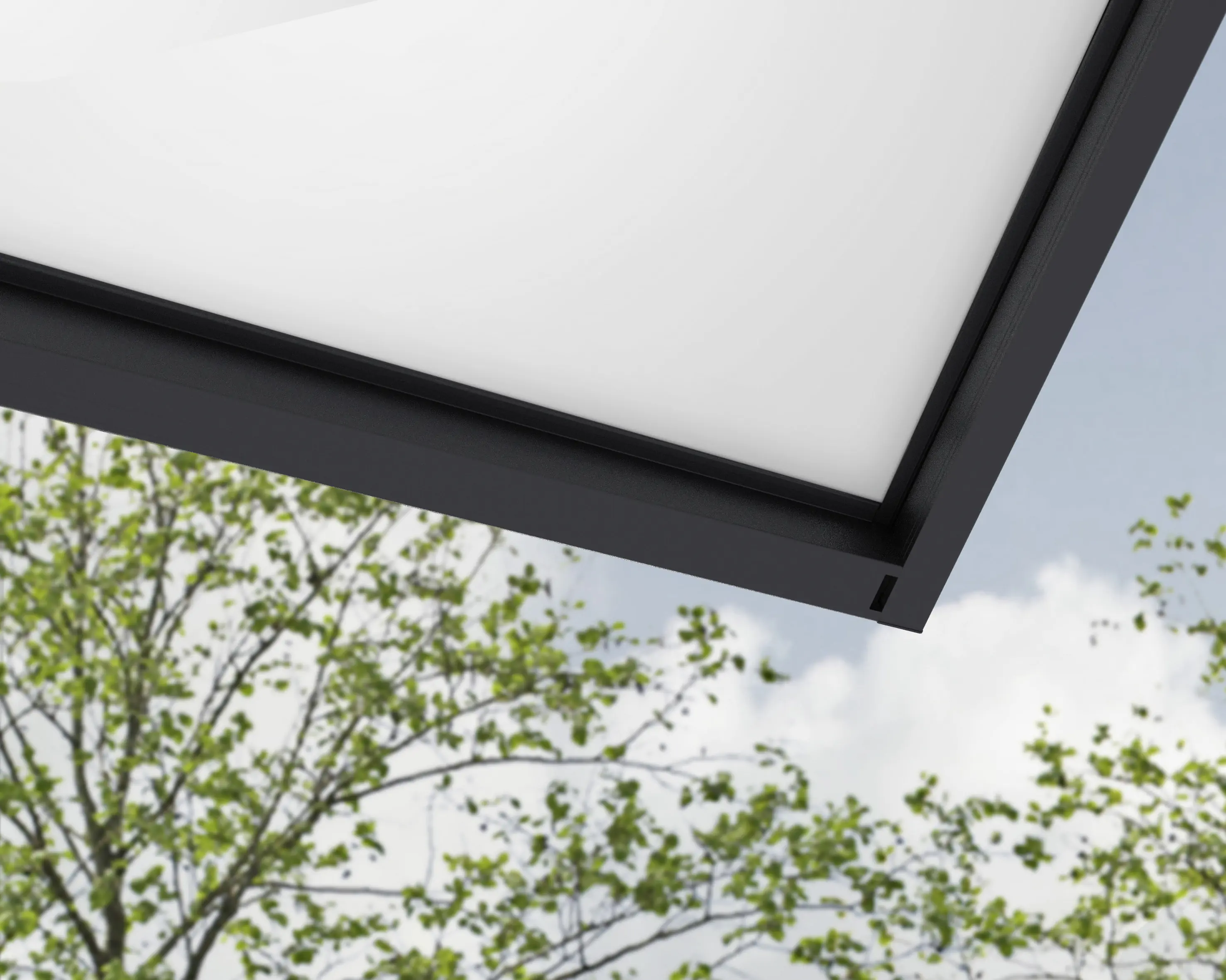 Canopia Vordach Sophia XL 2000 Grau Alu 192 x 140 cm