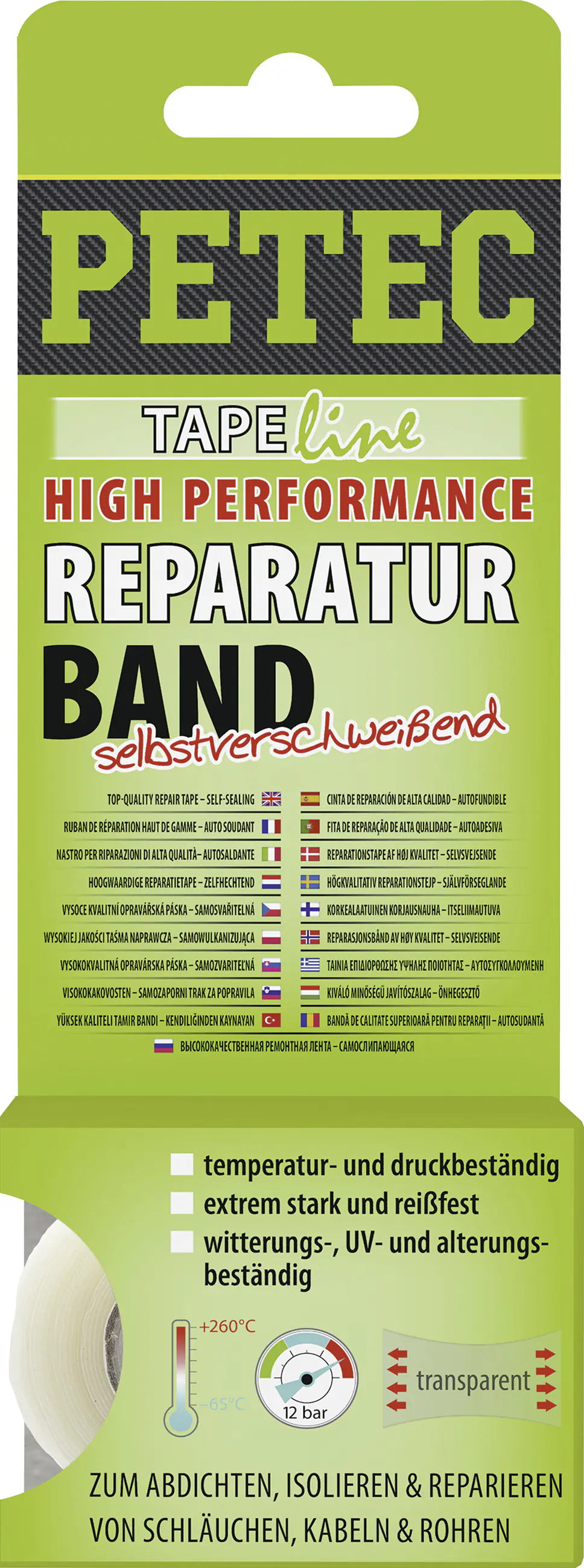 Petec Reparaturband High Performance selbstverschweißend 3m Petec Reparaturband High Performance selbstverschweißend 3m
