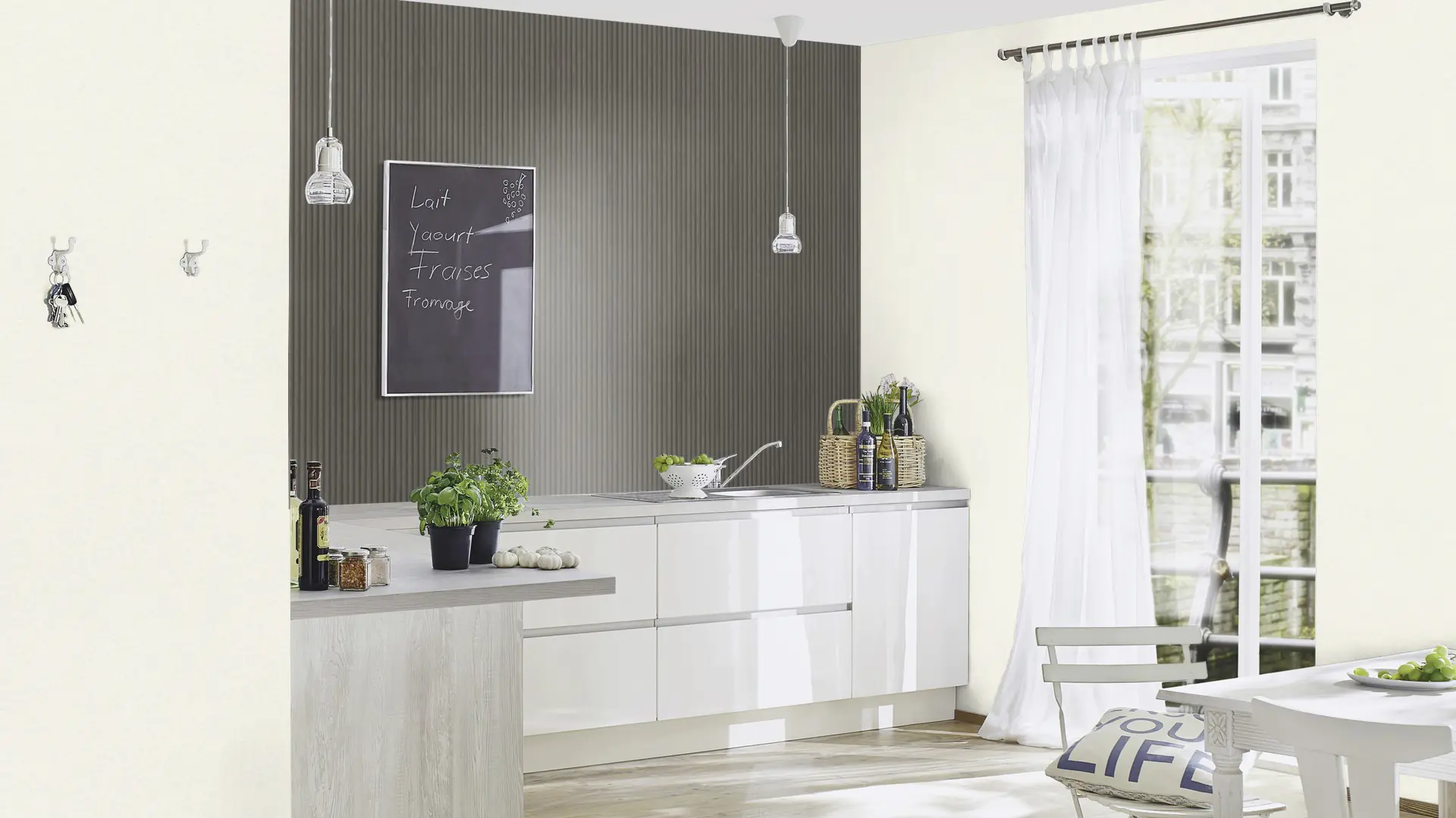 Schöner Wohnen Vliestapete Akustikpaneele schwarz anthrazit 10,05 x 0,53 m