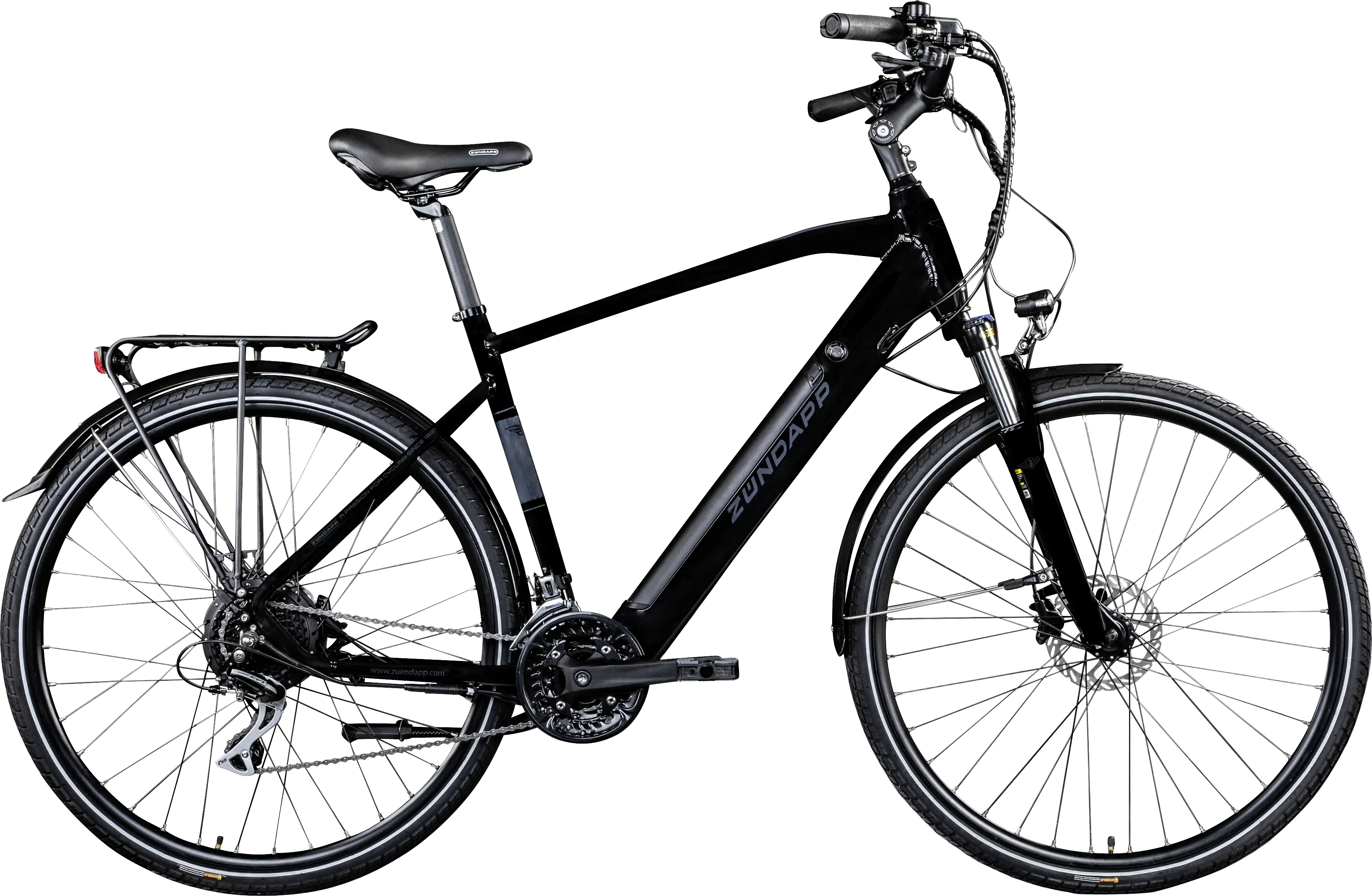 Zündapp E-Bike Trekking Z810 28 Zoll 24-Gang 417 Wh schwarz grau
