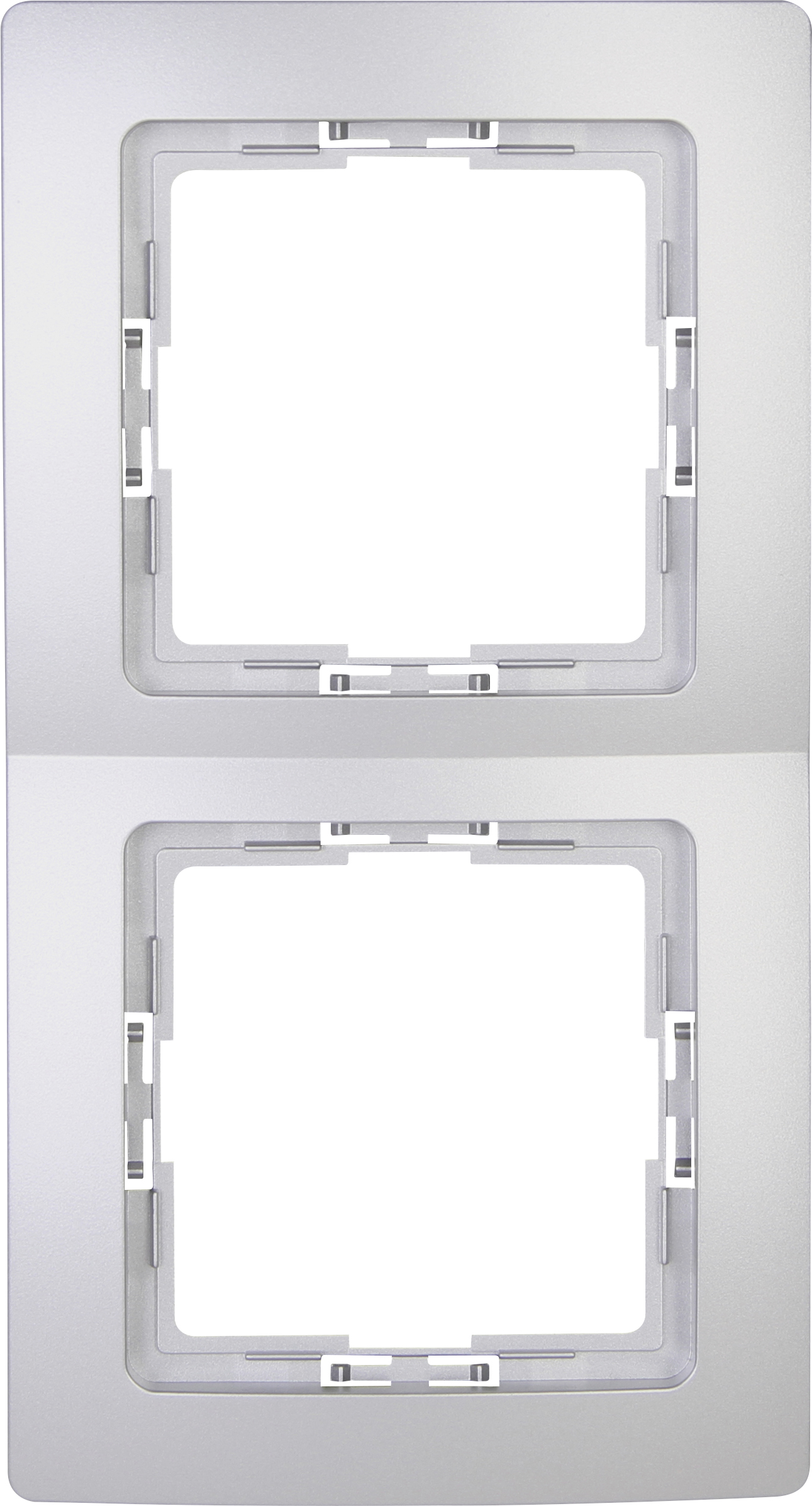 Kopp Abdeckrahmen 2-fach Paris silber, 308520068