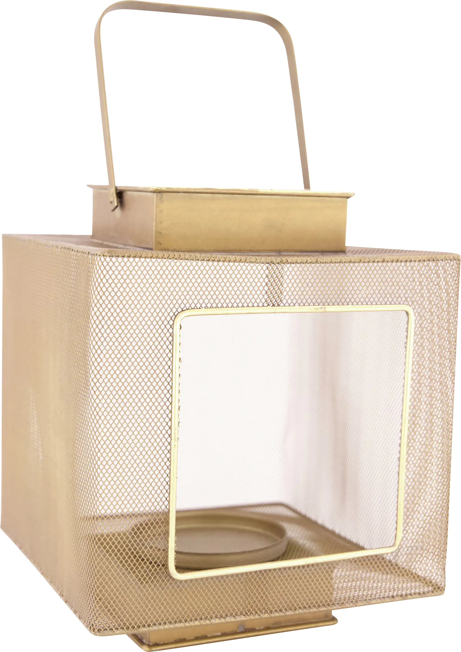 Dijk Metalllaterne goldfarben 22 x 22 x 38 cm