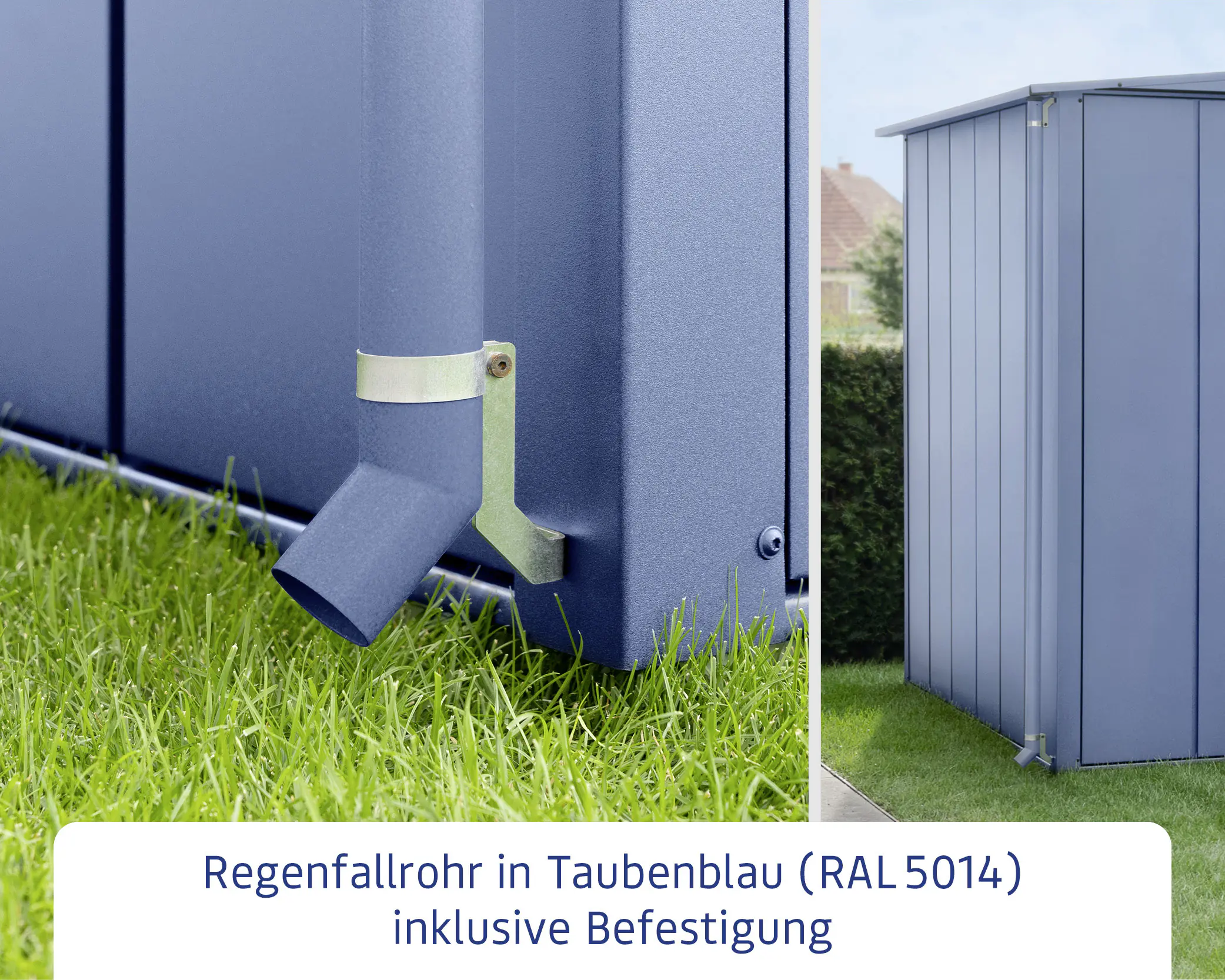 EcoStar Regenfallrohr RAL5014 (Taubenblau) EcoStar Regenfallrohr RAL5014 (Taubenblau)