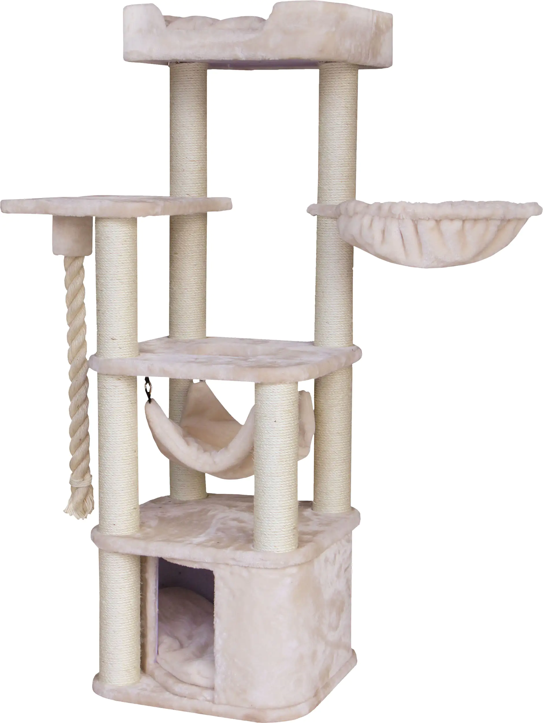 4033766124549 Nobby Kratzbaum Classic Zada H 145 cm cream