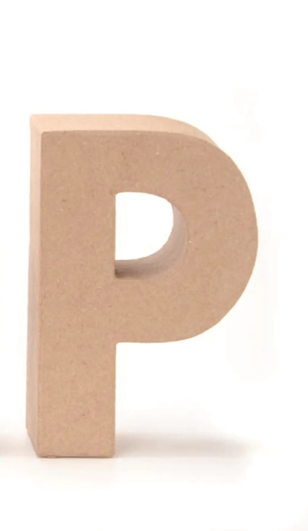 Glorex Papp-Buchstabe P 17,5 x 5,5 cm