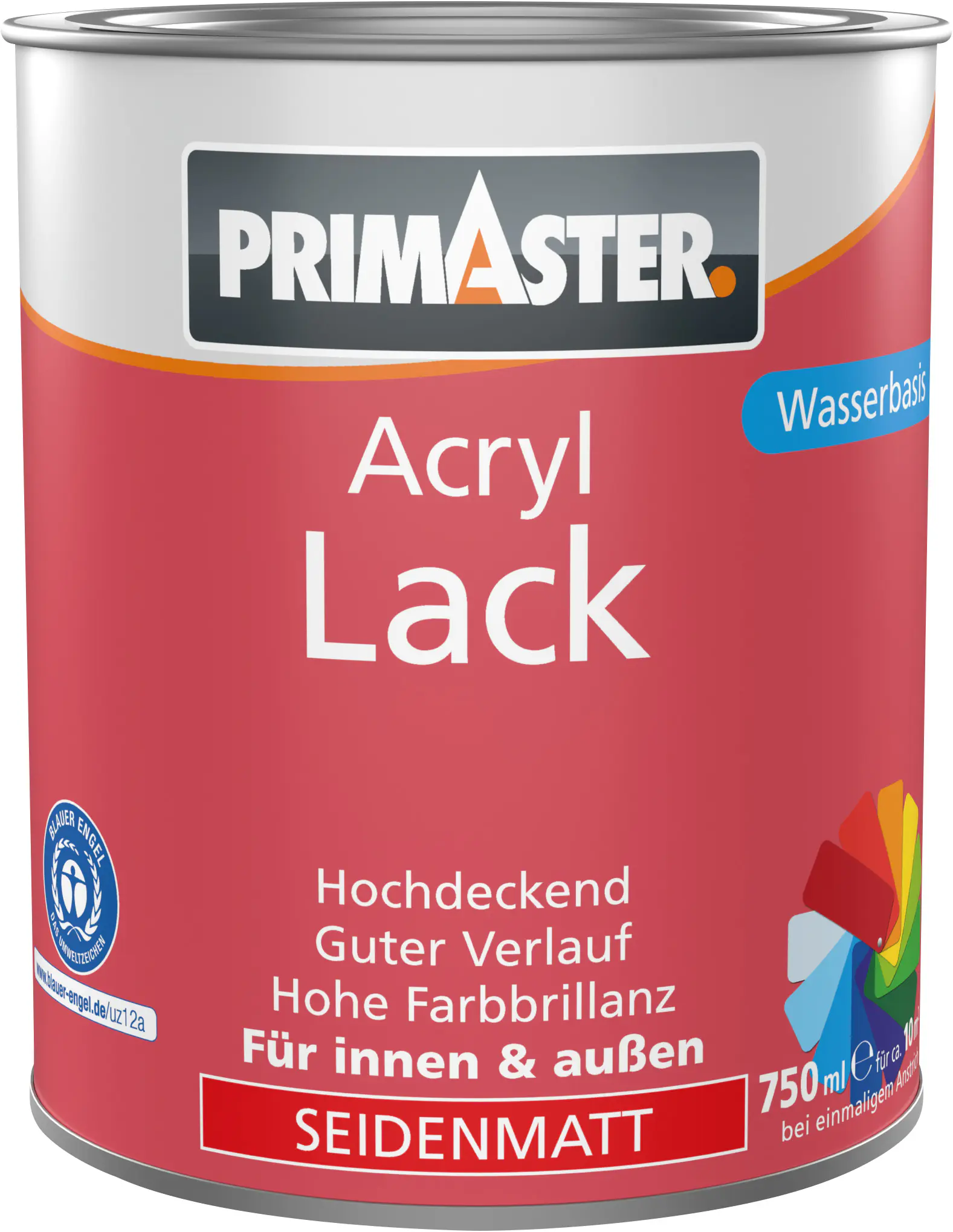 Primaster Acryl Lack cremeweiß seidenmatt 750 ml Primaster Acryl Lack cremeweiß seidenmatt 750 ml