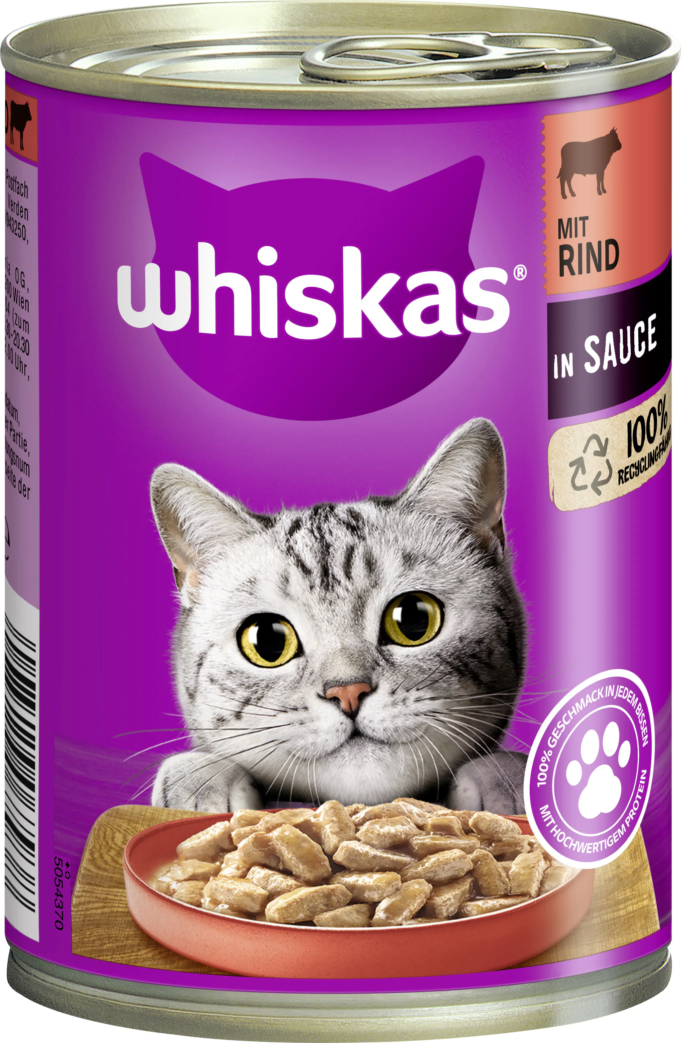 WHISKAS® Dose mit Rind und Leber in Sauce 400 g 400 g