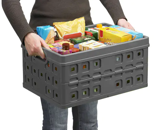 Sunware Klappbox Square 46L anthrazit 54 x 38 x 26,5 cm