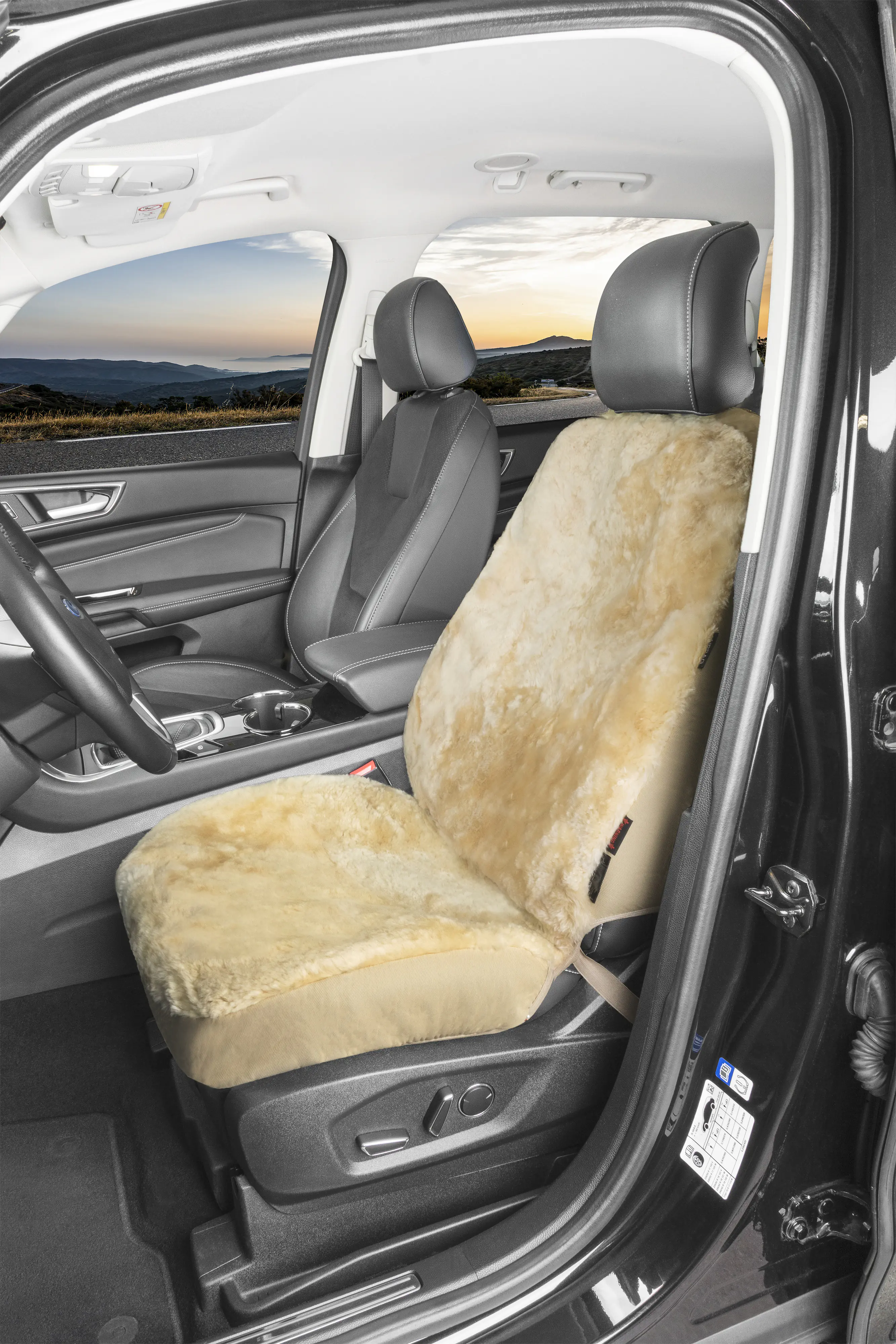 Walser Autositzbezug Lammfell Fannie beige 
