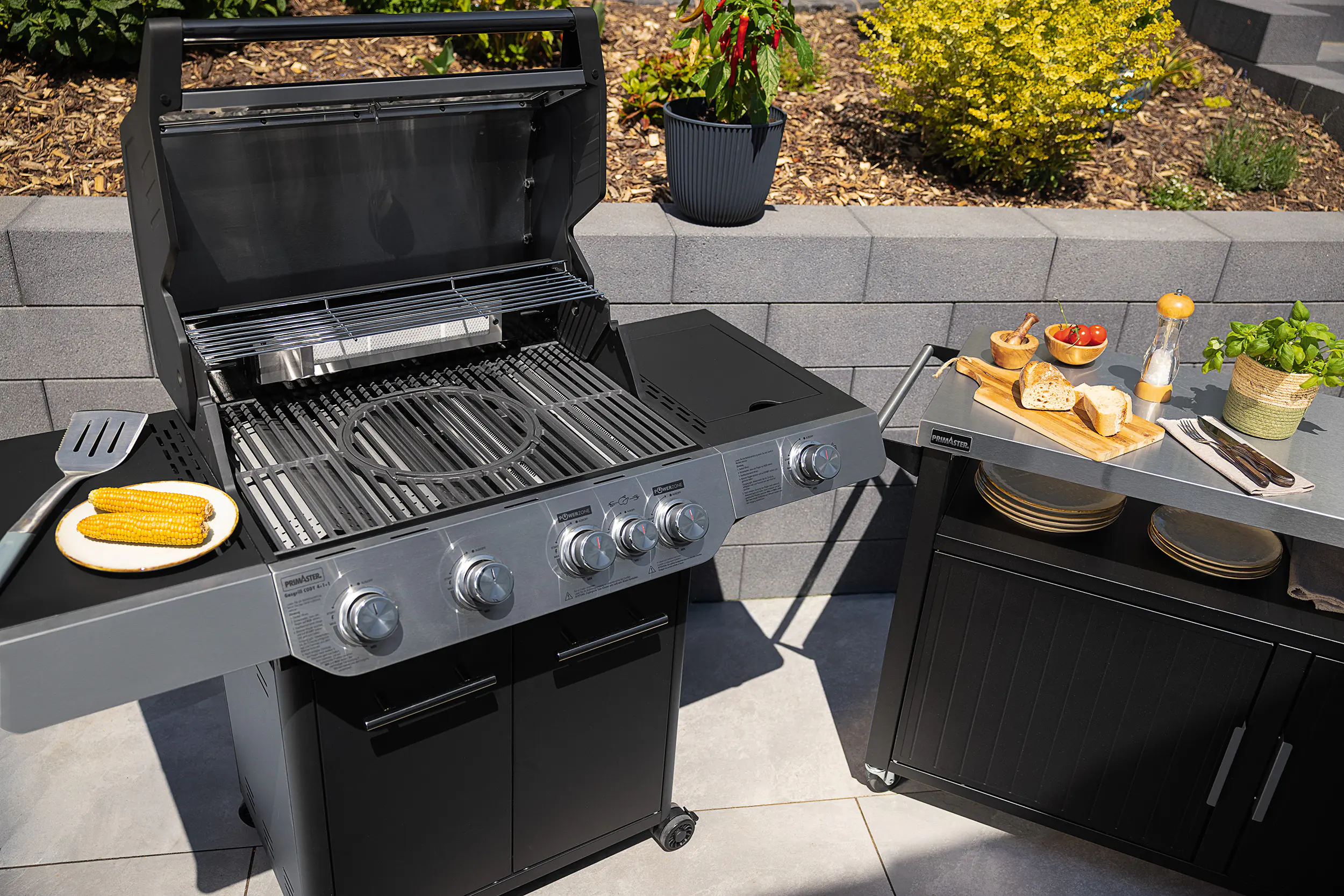 Primaster Gasgrill Cody Powerzone & Infrarotbrenner Grillfläche: 70 x 48 cm 