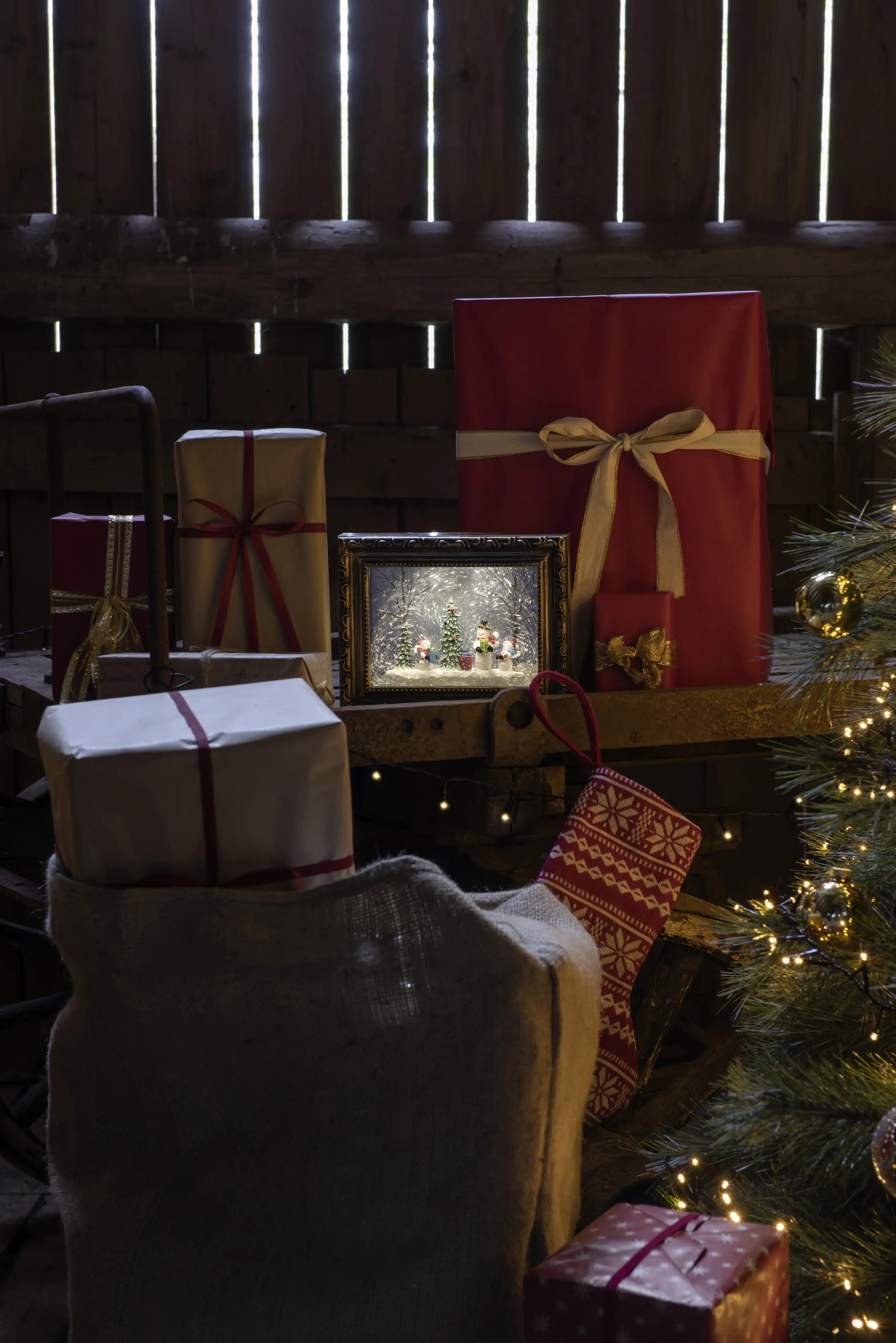 7318304376008_2941489 Konstsmide LED Bilderrahmen mit Schneemännern 24,5 x 5,5 x 19,5 cm