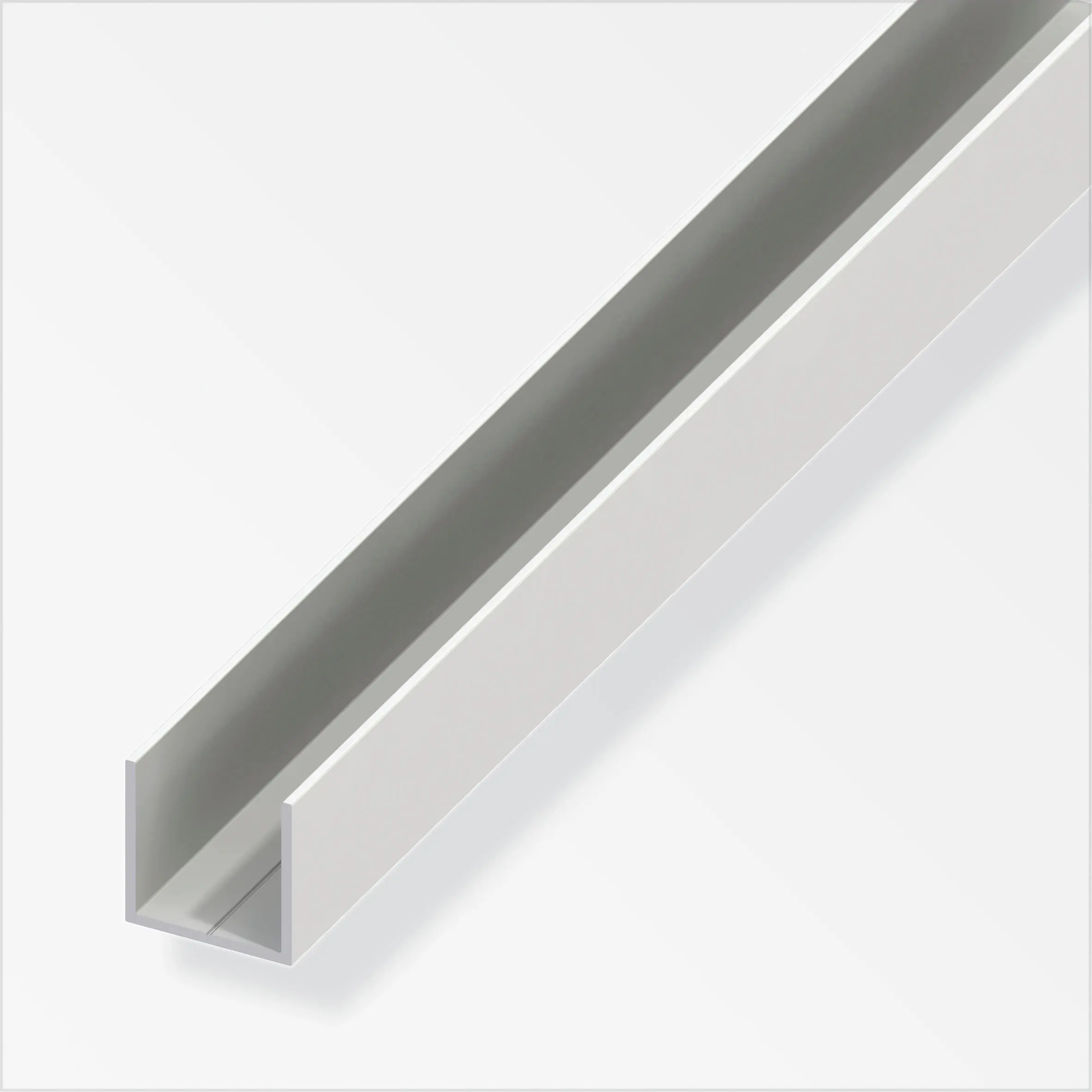 alfer Quadrat-U 1 m, 7.5 x 1 mm PVC (Kunststoff) glatt weiss alfer Quadrat-U 1 m, 7.5 x 1 mm PVC (Kunststoff) glatt weiss