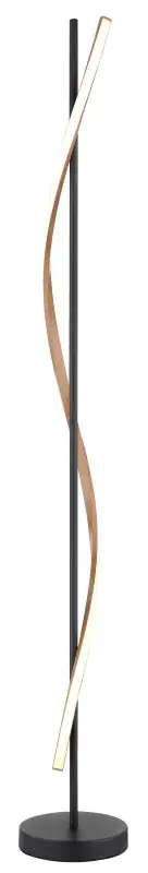 Globo Stehleuchte Watkins 150,7 cm schwarz warmweiß