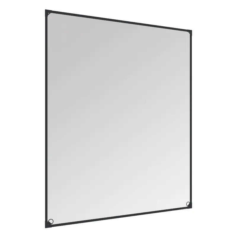 TrendLine Fliegenschutz-Magnetfenster 100 x 120 cm anthrazit/anthrazit kürzbar