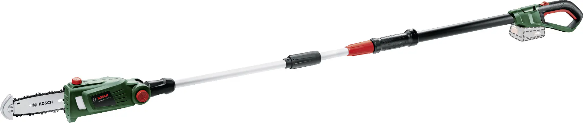 Bosch Akku-Teleskop-Hochentaster UniversalChainPole 18 Solo inkl. Kettensägenöl & Sägekette