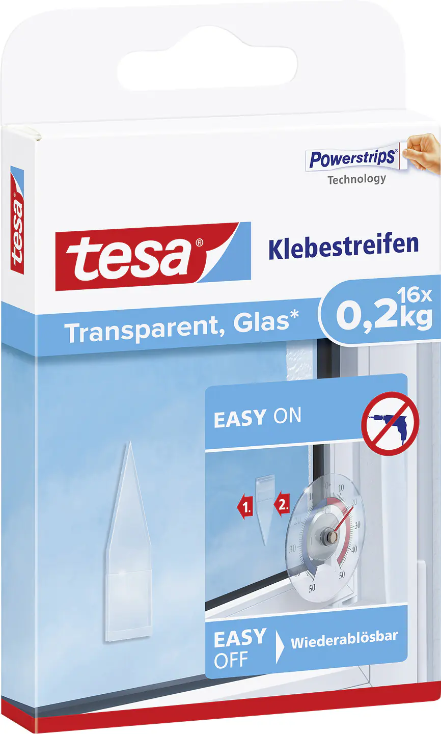 tesa Klebestreifen Traglast 200 g, 16 Stück