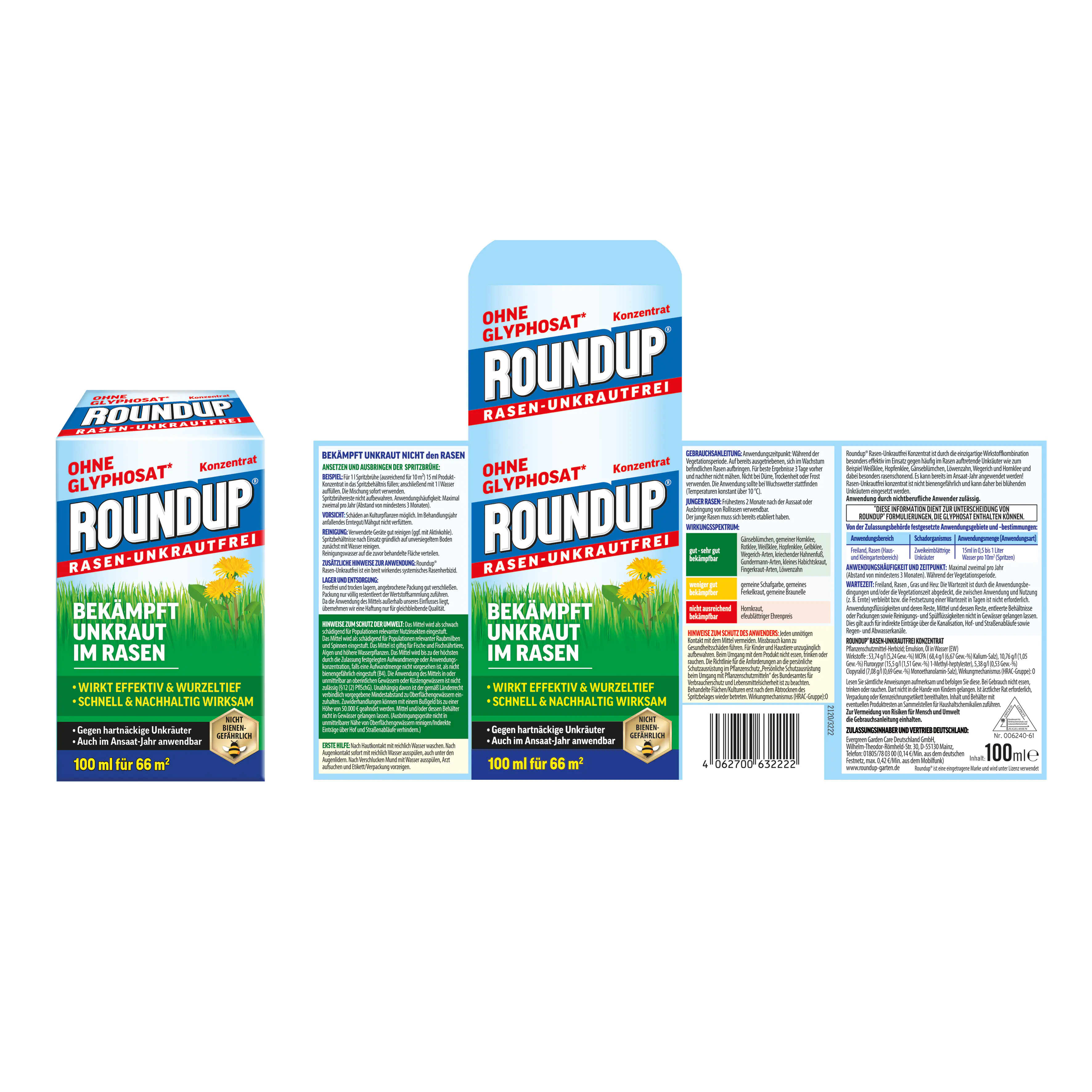 Roundup Rasen-Unkrautfrei Konzentrat 100 ml