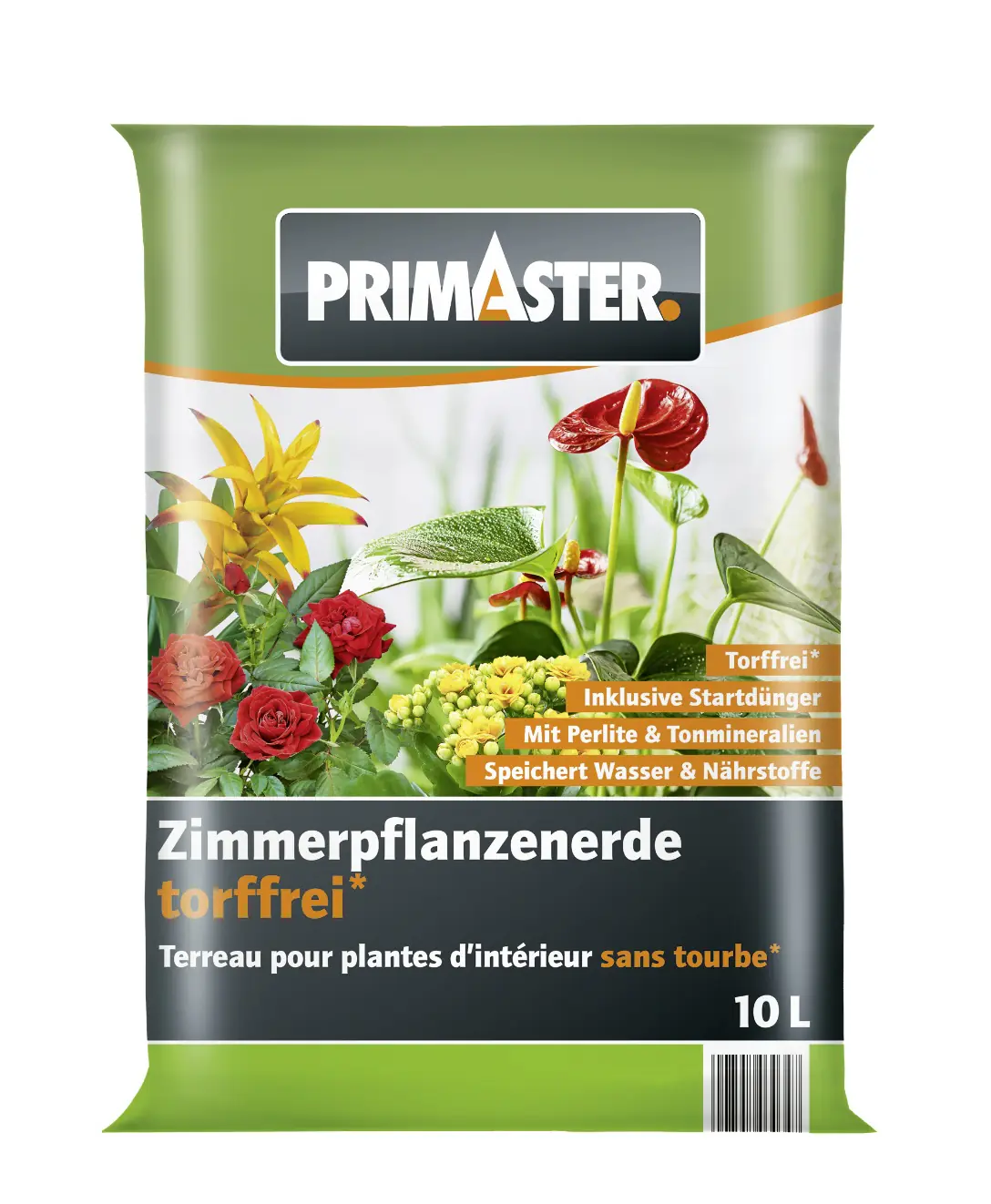 Primaster Zimmerpflanzerde torffrei 10 L