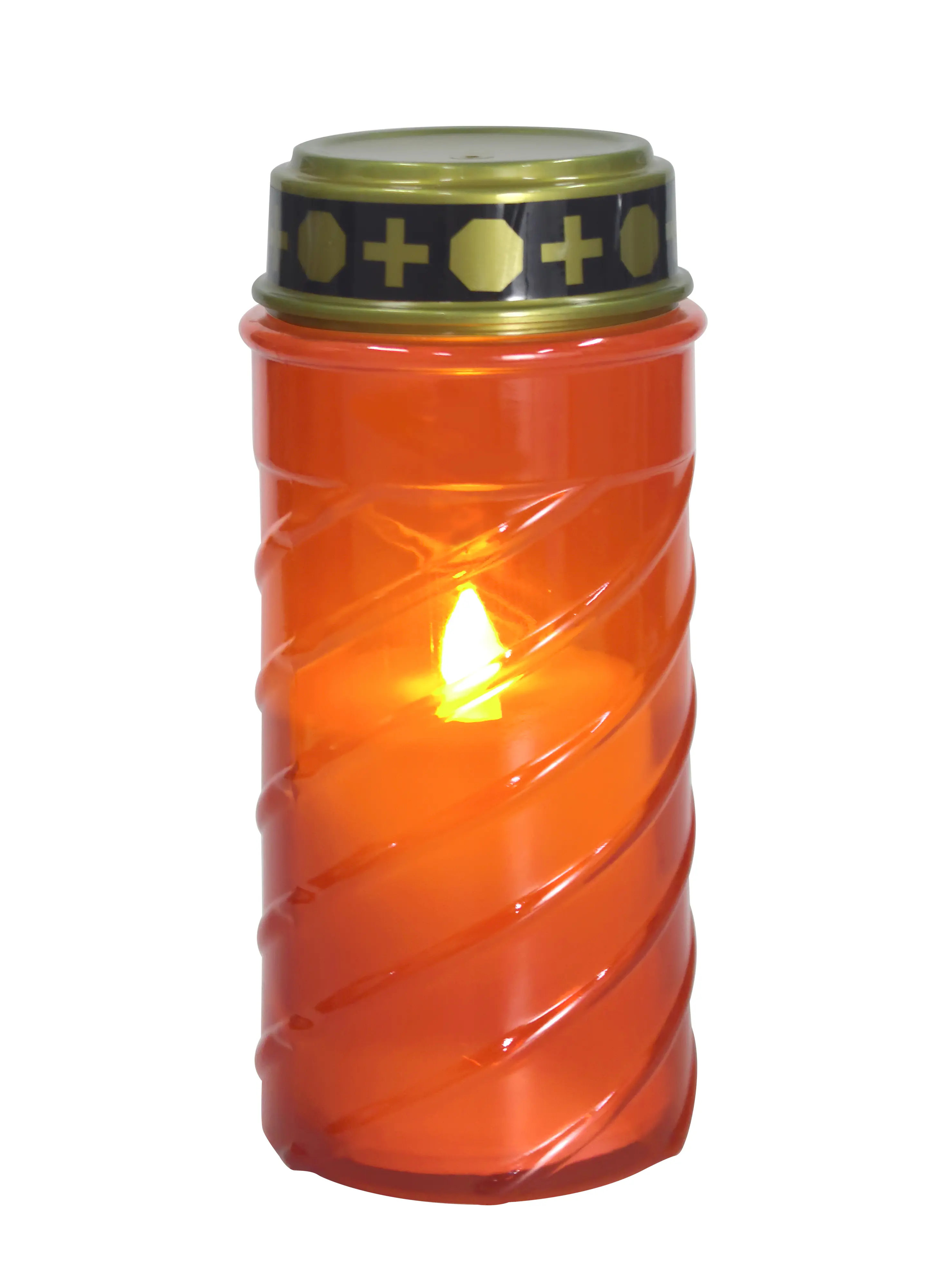 TrendLine LED-Grablicht mit Timer Ø 7 x 16,5 cm warmweiß rot