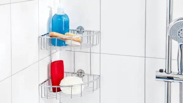 Tesa Eckablagekorb BAATH+  zweistöckig zum Kleben