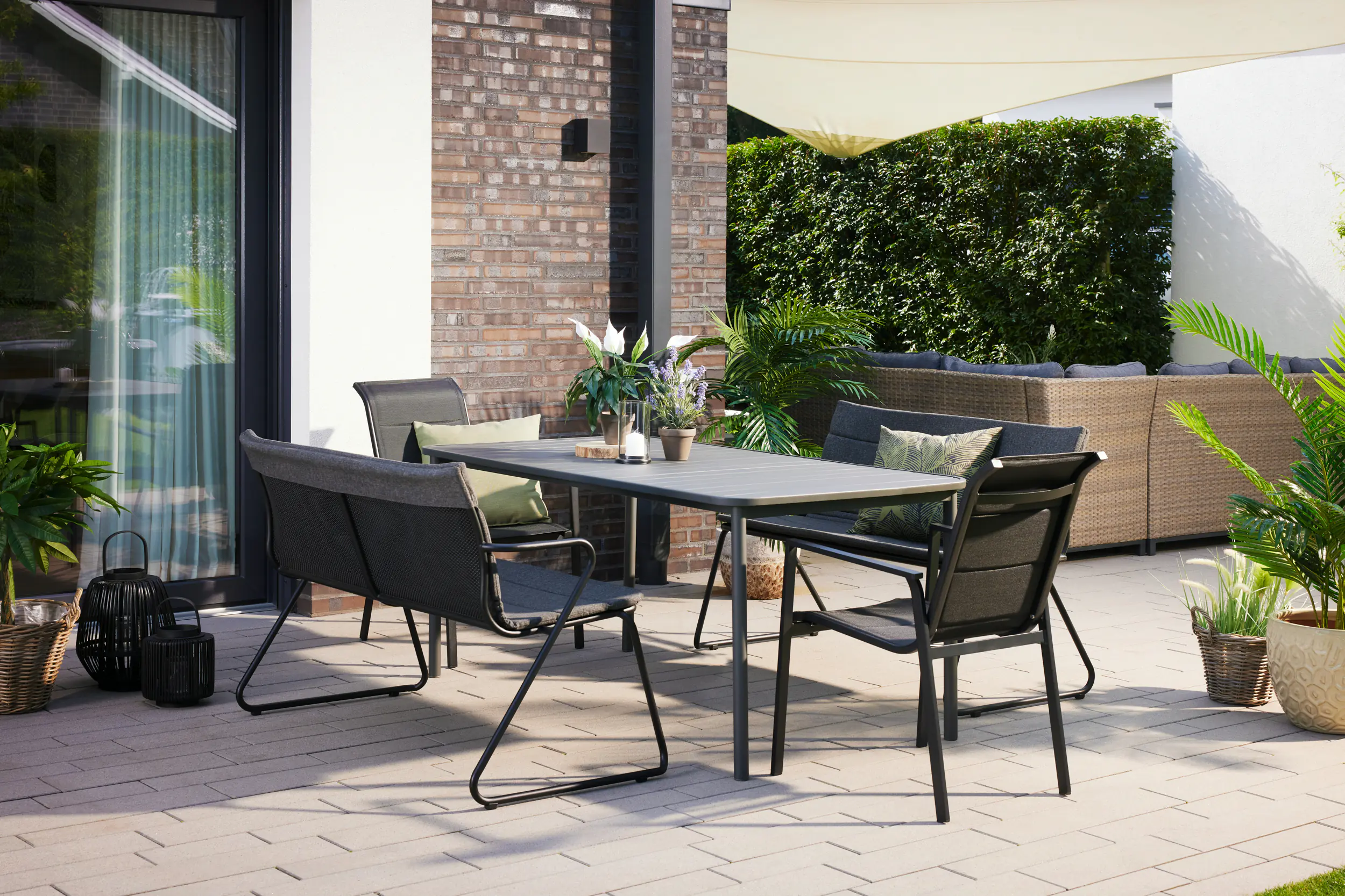 Primaster Gartentisch Matera 160 x 90 cm