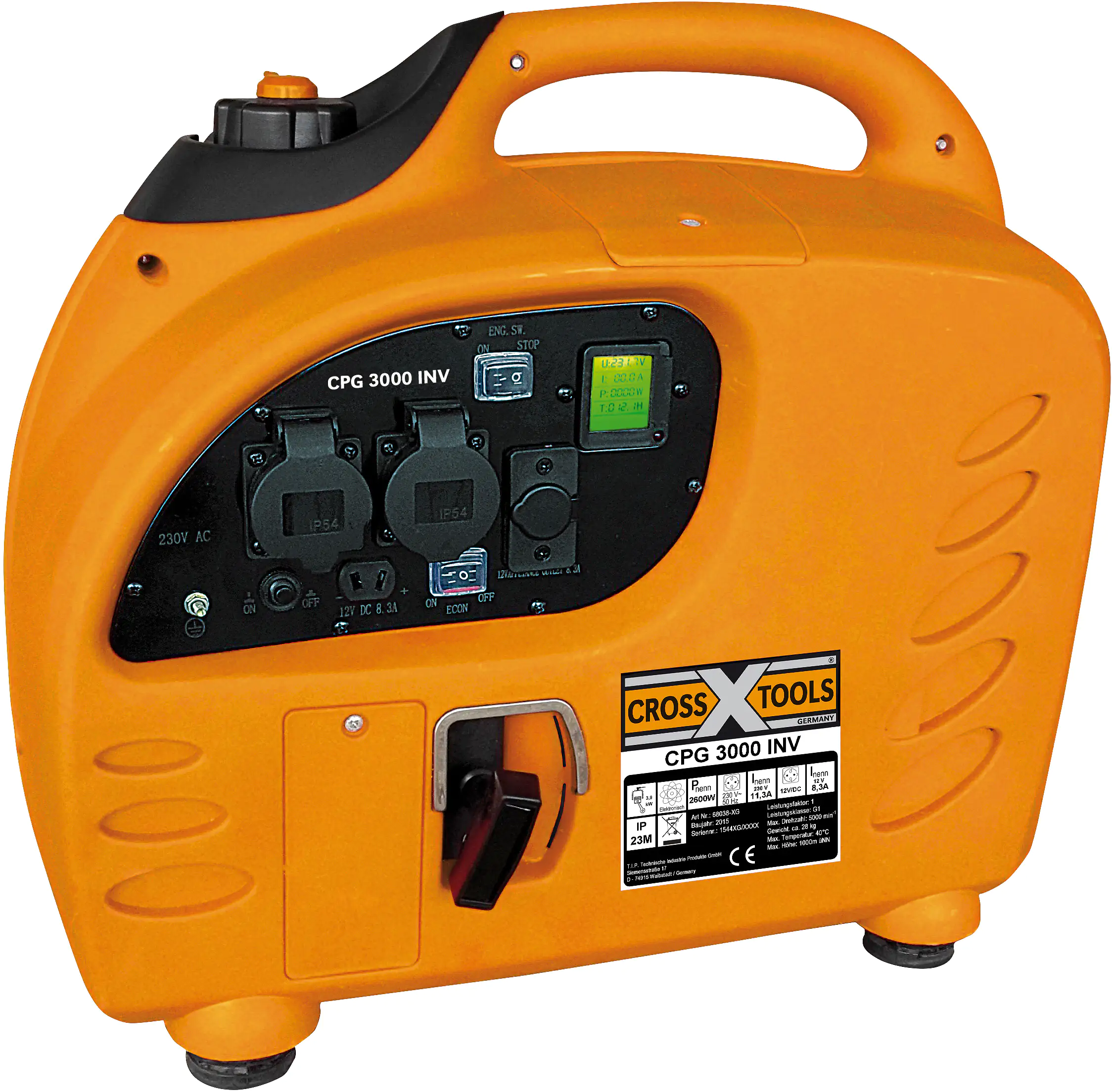 4011458680382 Cross Tools Inverter-Stromerzeuger CPG3000INV 2800 W Benzin