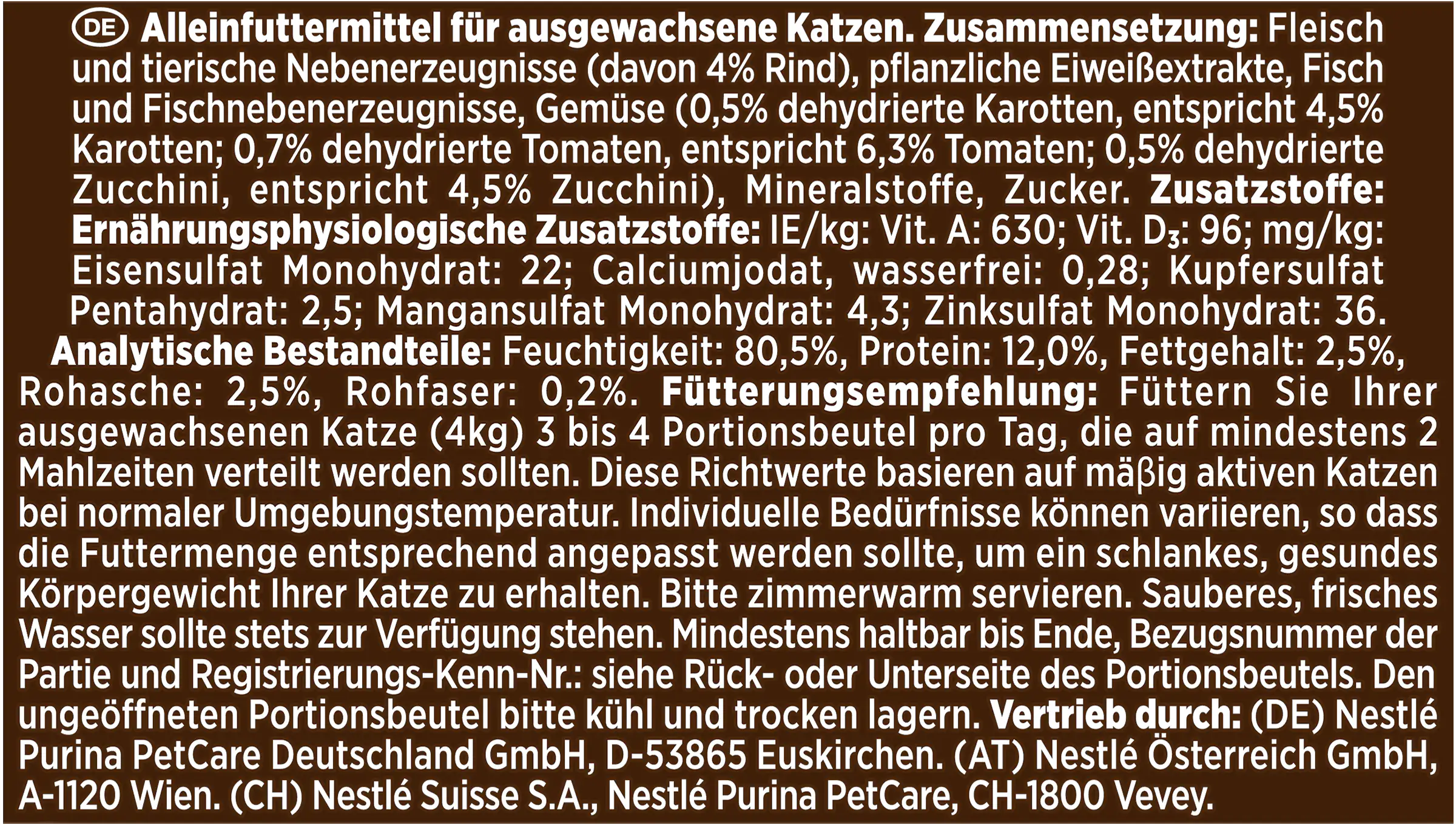 7613032729370_1895758 Gourmet A la Carte mit Rind an erlesenem Sommergemüse 85 g