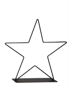 TrendLine Dekofigur Metallstern 50 x 6 cm schwarz