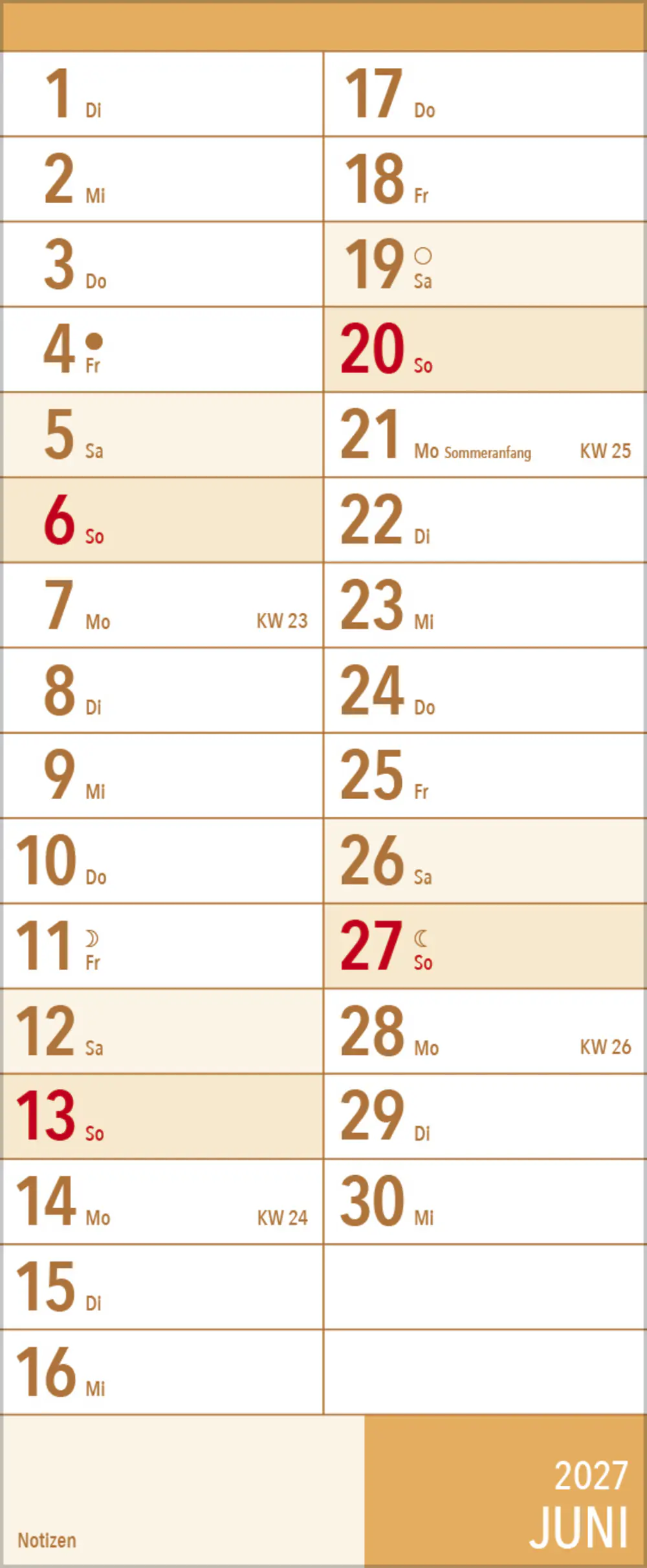 Korsch Kalender XL-Planer Großdruck 2027 
