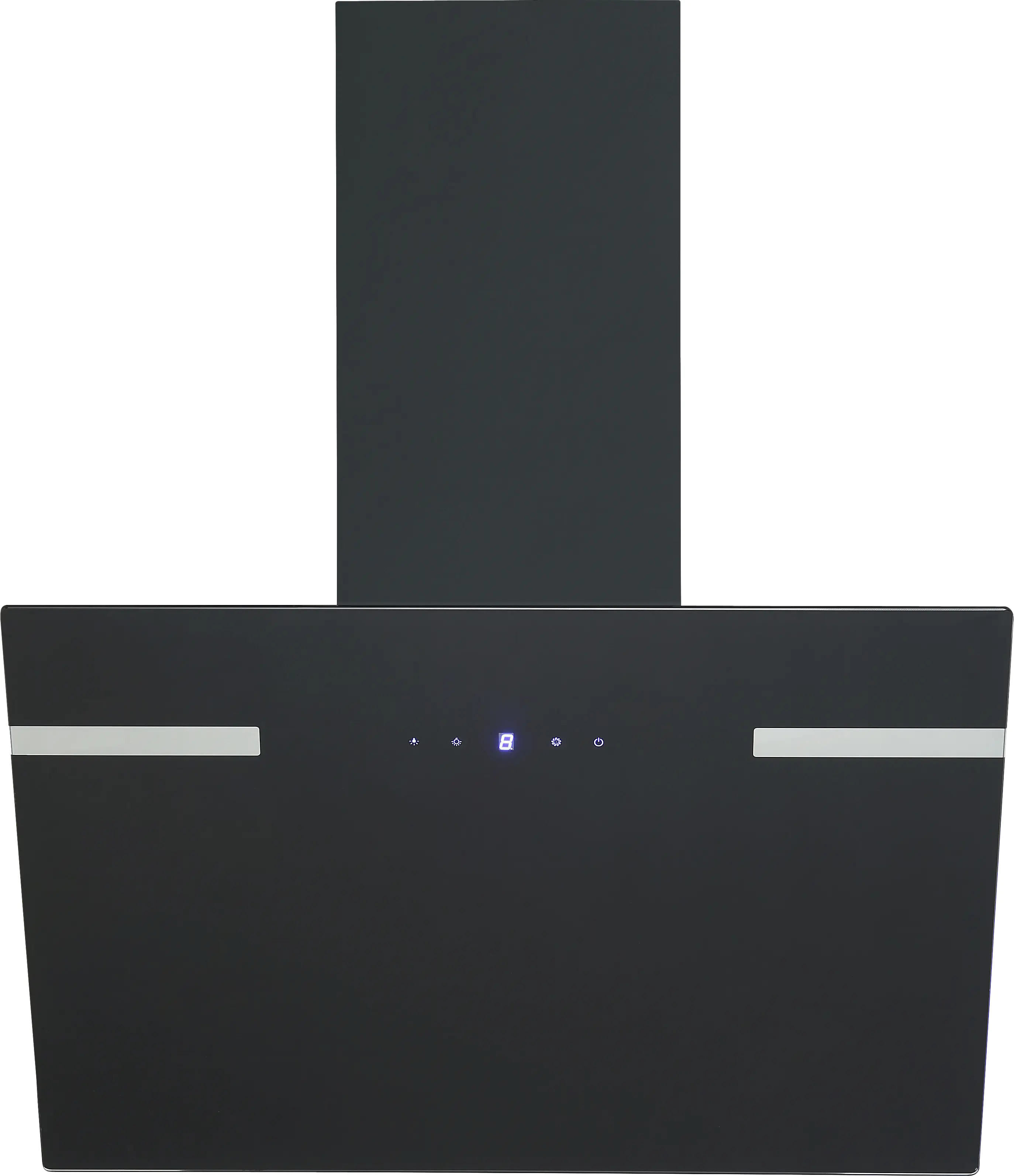 Respekta Design-Schräghaube 60 cm schwarz mit Hintergrundbeleuchtung