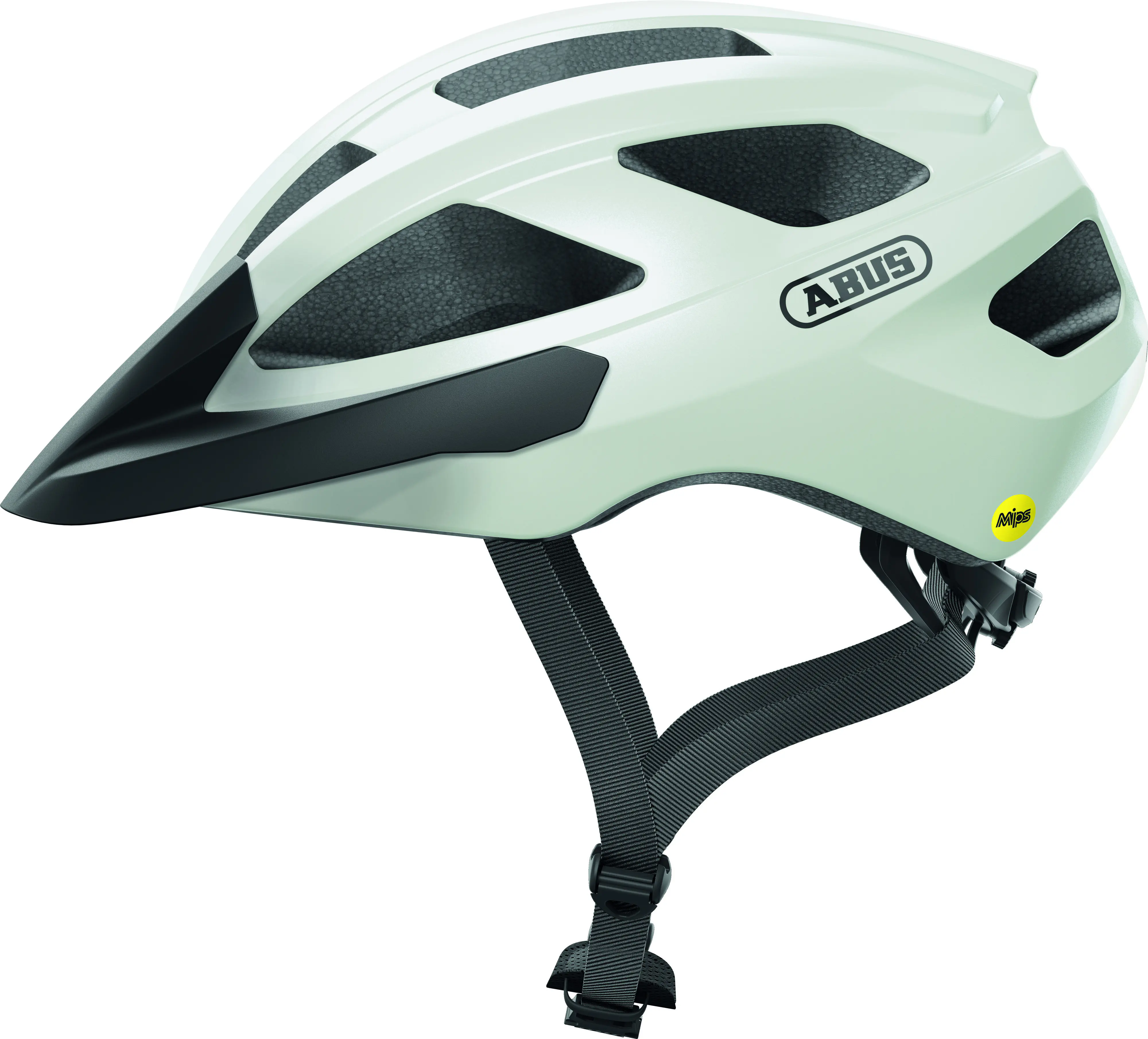 Abus Fahrradhelm Macator Mips M weiß