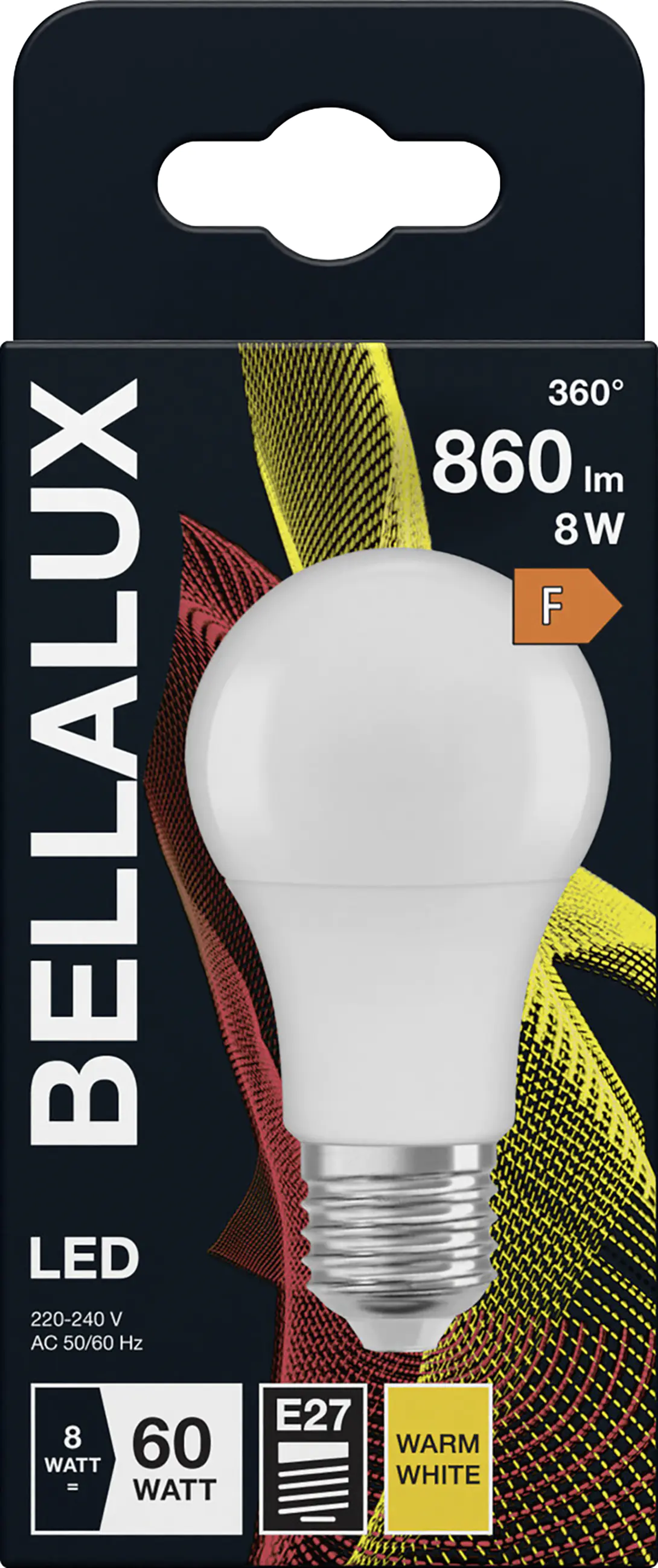 Bellalux LED Leuchtmittel Klassik A60 E27 8 W warmweiß weiß matt 