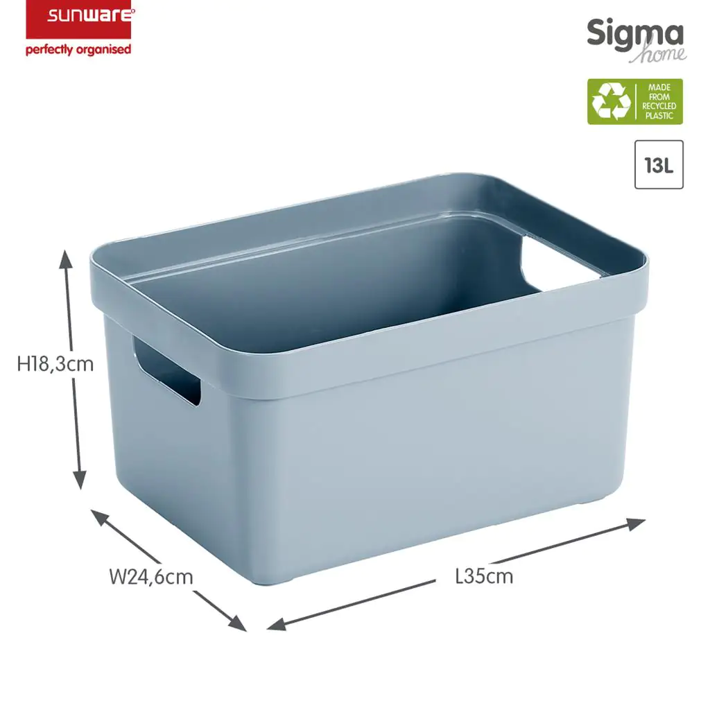 Sunware Aufbewahrungsbox Sigma Home 13 L blaugrau Sunware Aufbewahrungsbox Sigma Home 13 L blaugrau