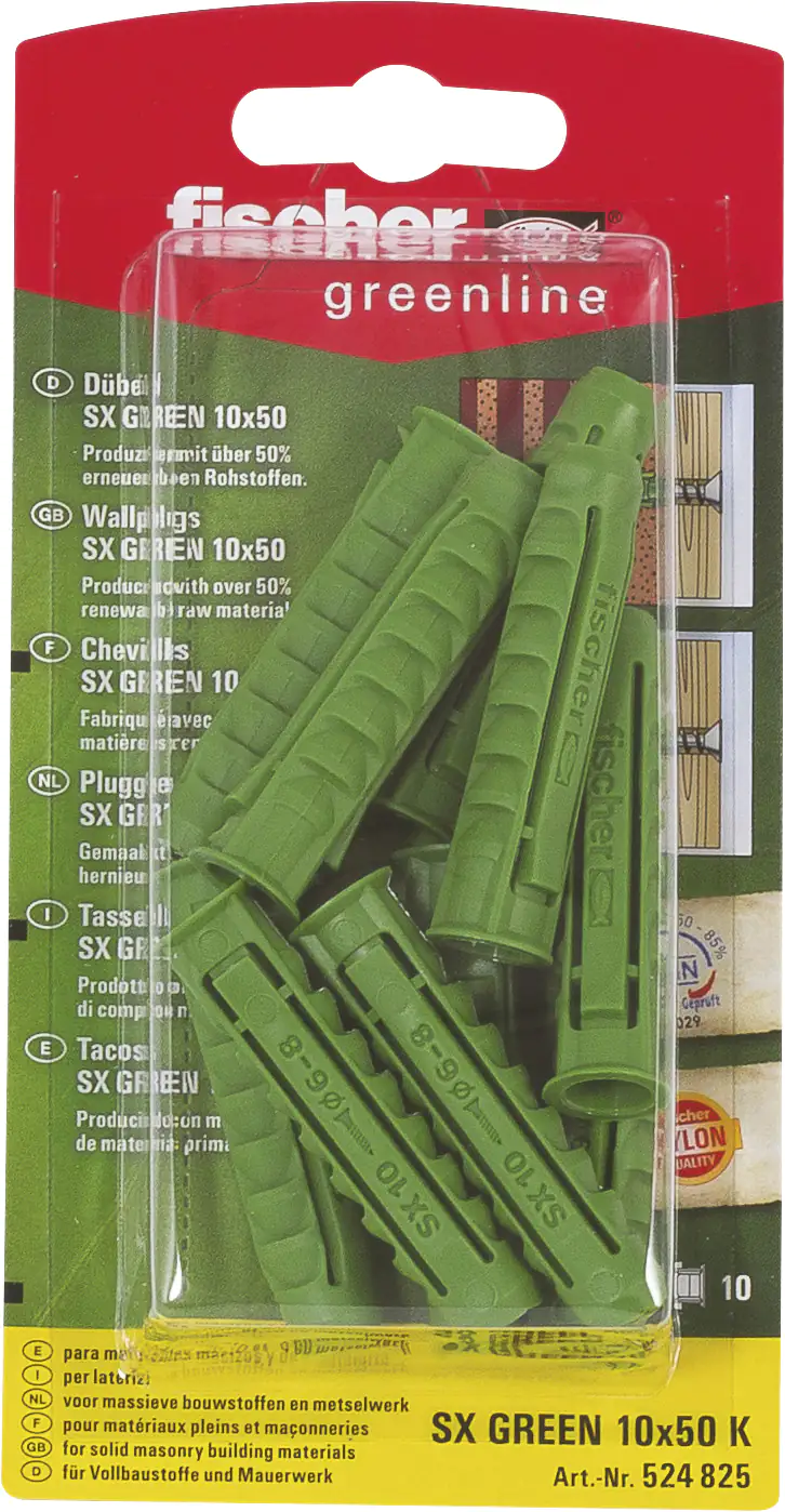 Fischer Spreizdübel SX green Fischer Spreizdübel SX green 10.0 x 50 mm - 10 Stück