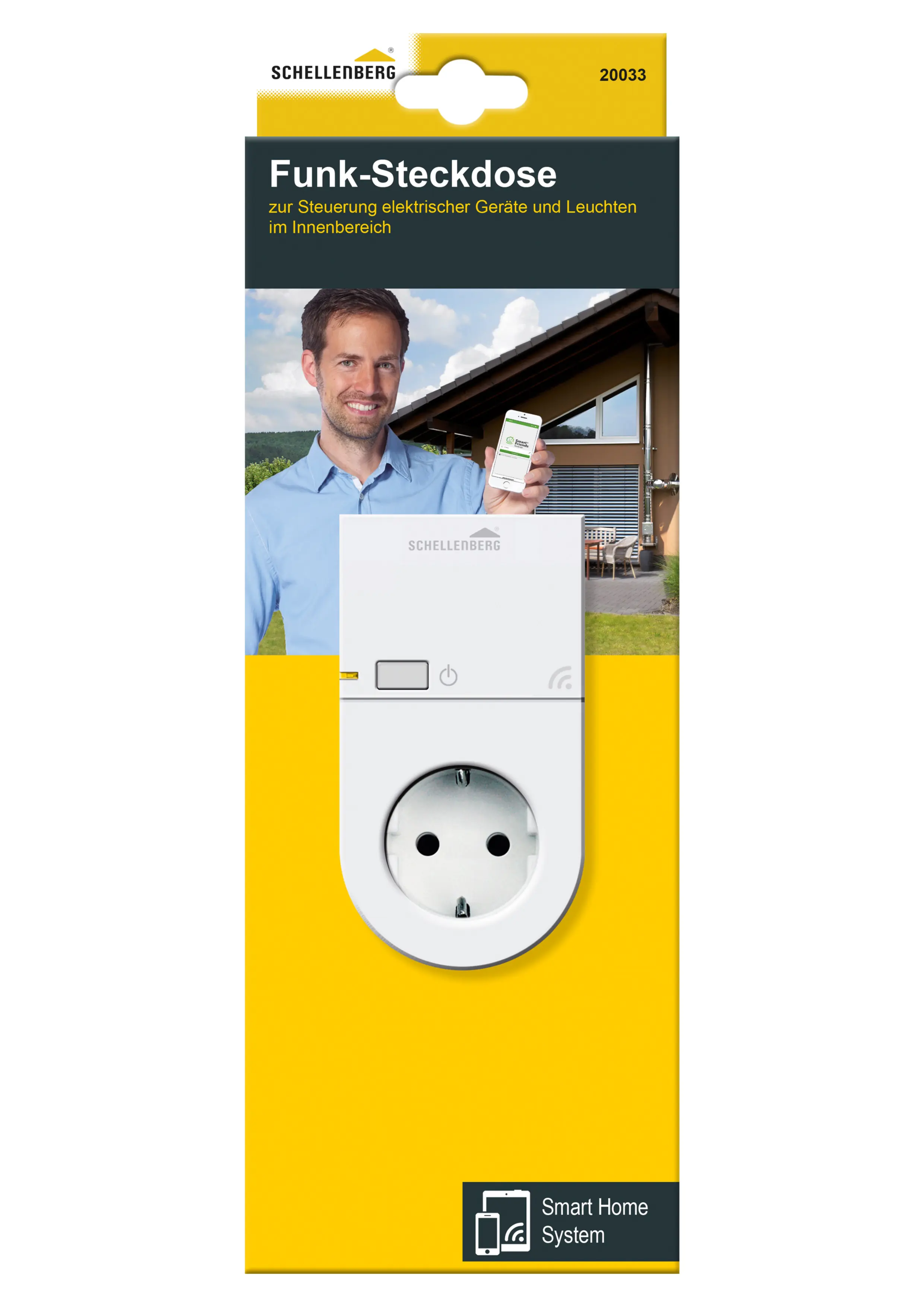 Funk-Steckdose innen weiß