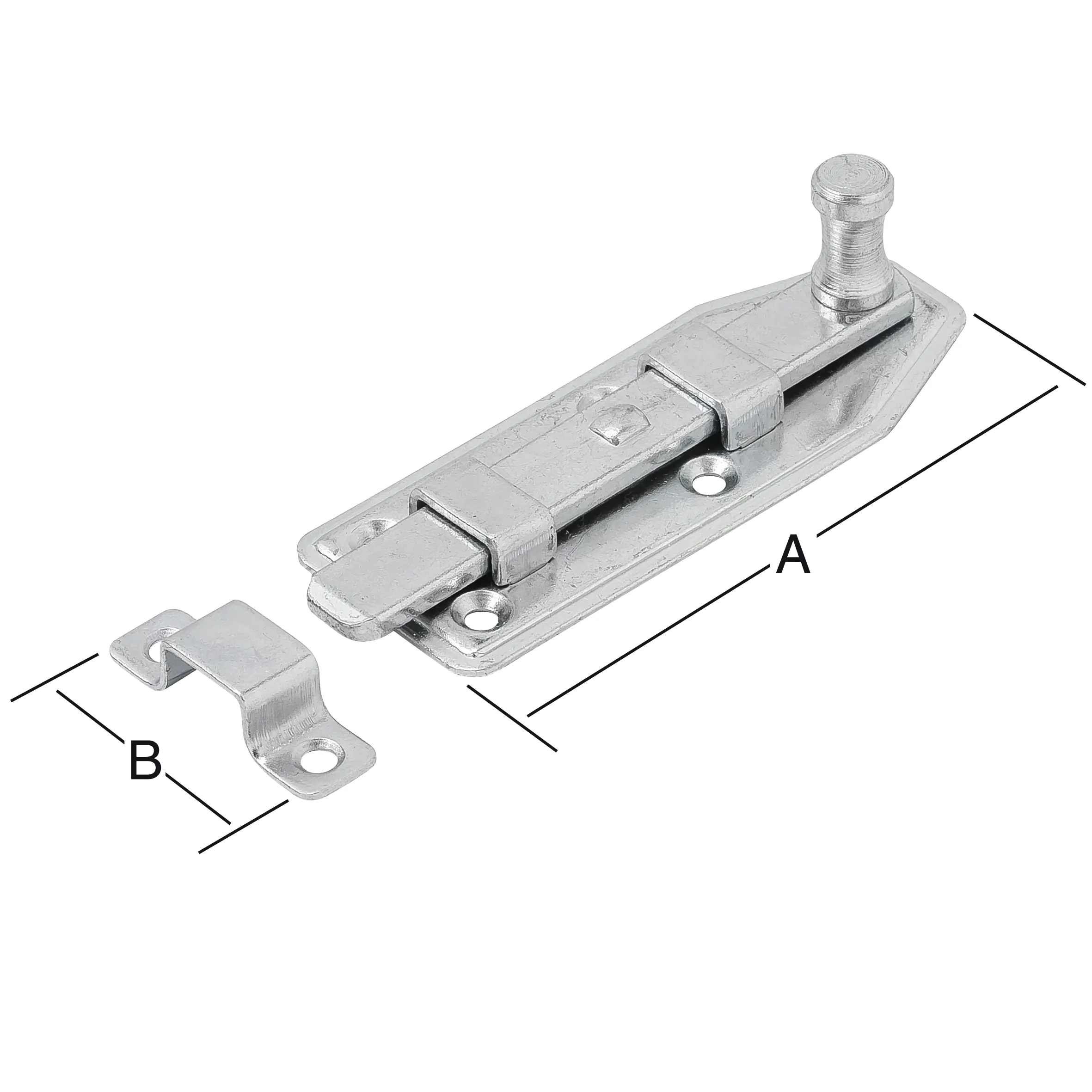 Vormann Fensterriegel verzinkt 110 x 35 mm Vormann Fensterriegel verzinkt 110 x 35 mm