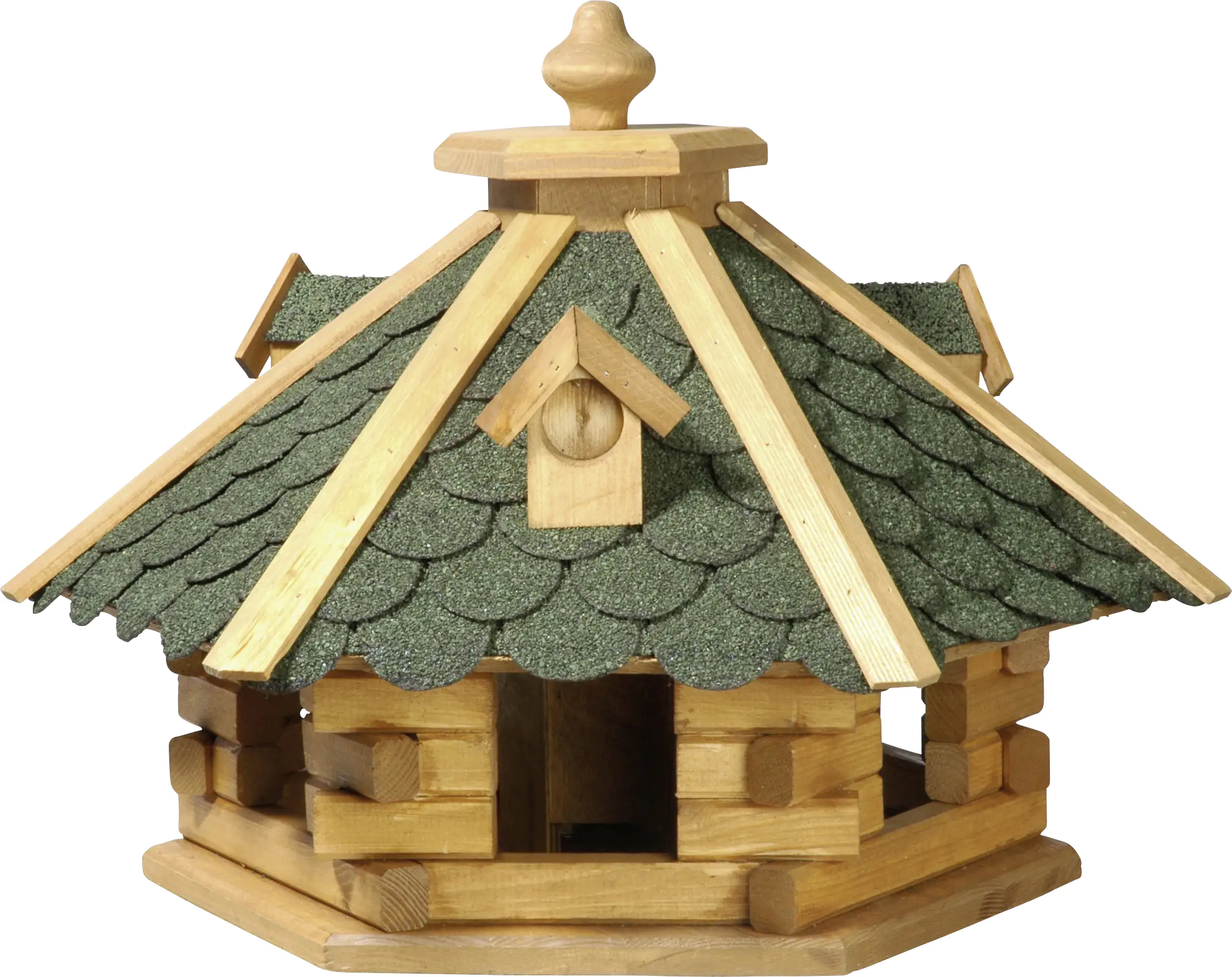 Dobar Vogelhaus Rustikal Kiefernholz natur/grün LxBxH: 51x45x37 cm Dobar Vogelhaus Rustikal Kiefernholz natur/grün LxBxH: 51x45x37 cm