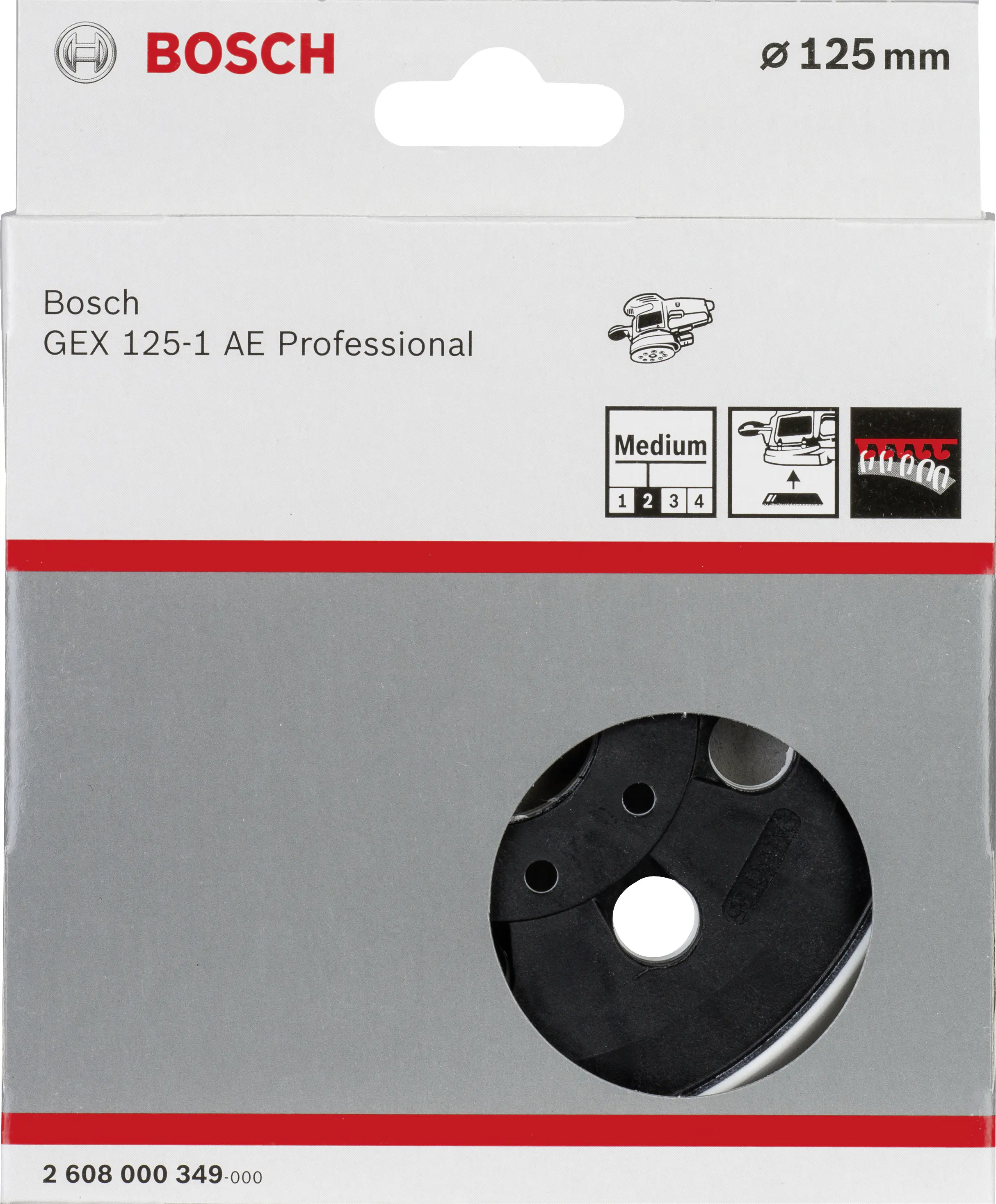 Bosch Schleifteller weich Ø 125 mm für GEX 125-1 AE Bosch Schleifteller weich Ø 125 mm für GEX 125-1 AE