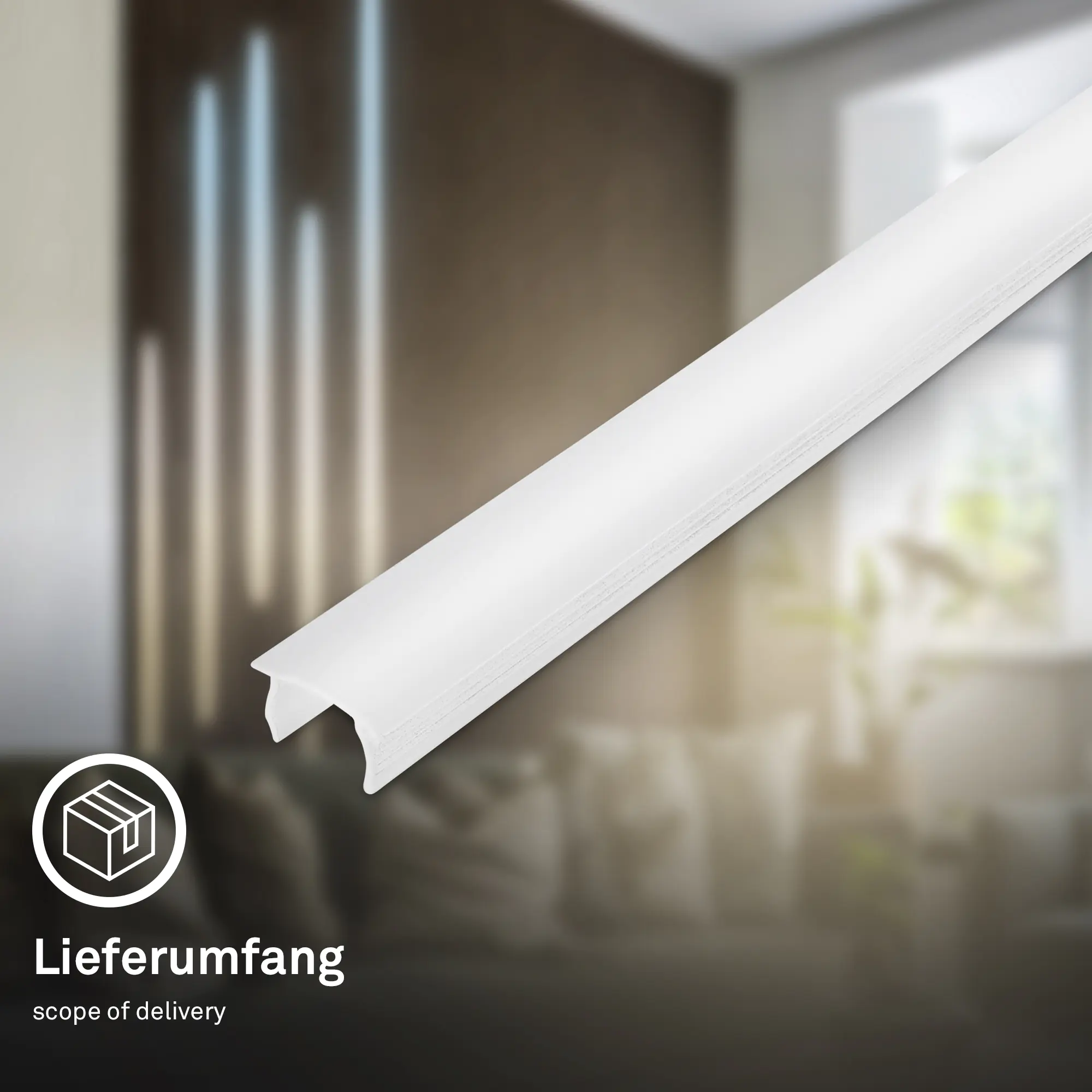 Briloner PC Profil Pimp Diffusor your Panel 1,3 m, Kunststoff, 14-15 mm, weiß Briloner PC Profil Pimp Diffusor your Panel 1,3 m, Kunststoff, 14-15 mm, weiß