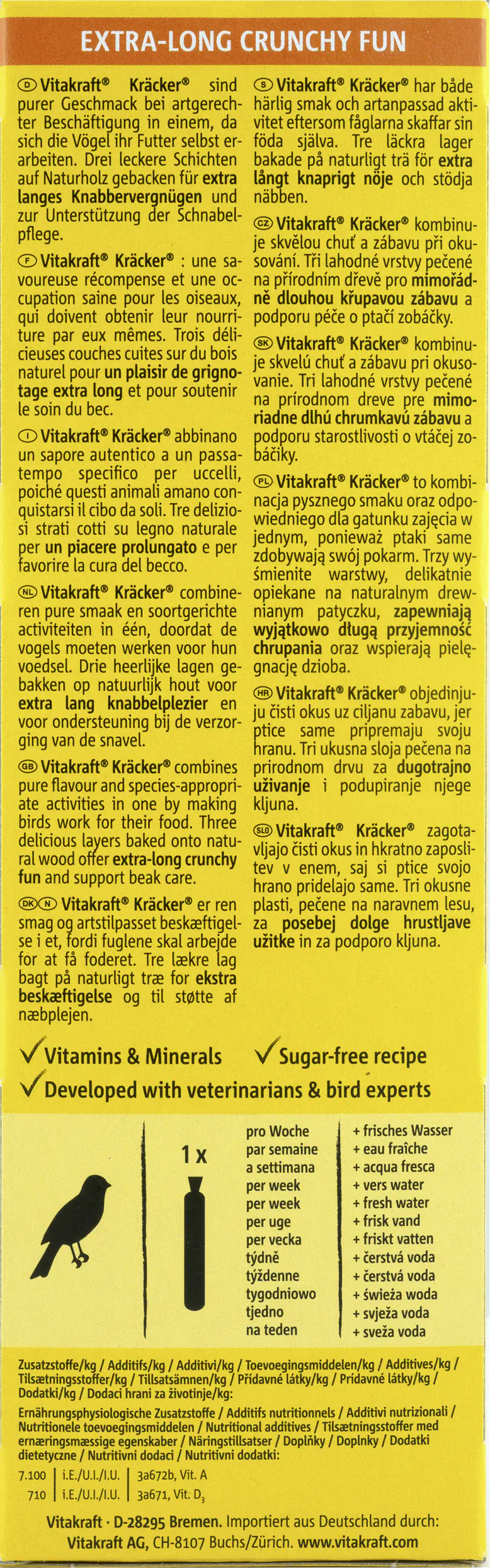 Vitakraft Kräcker® Honig & Sesam 2 Stück / 60 g
